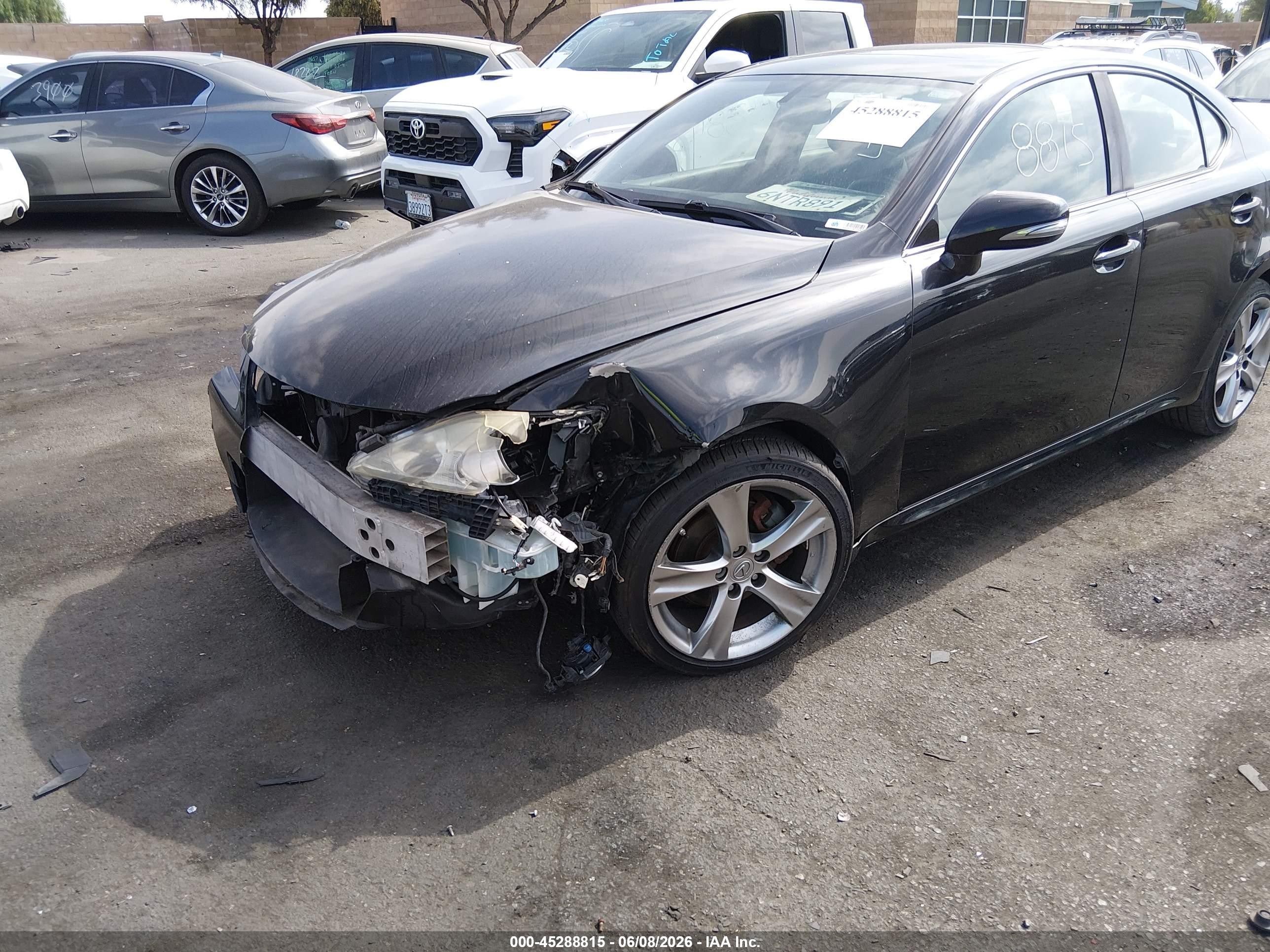 2011 Lexus Is 250   Black vin: JTHBF5C29B2101190