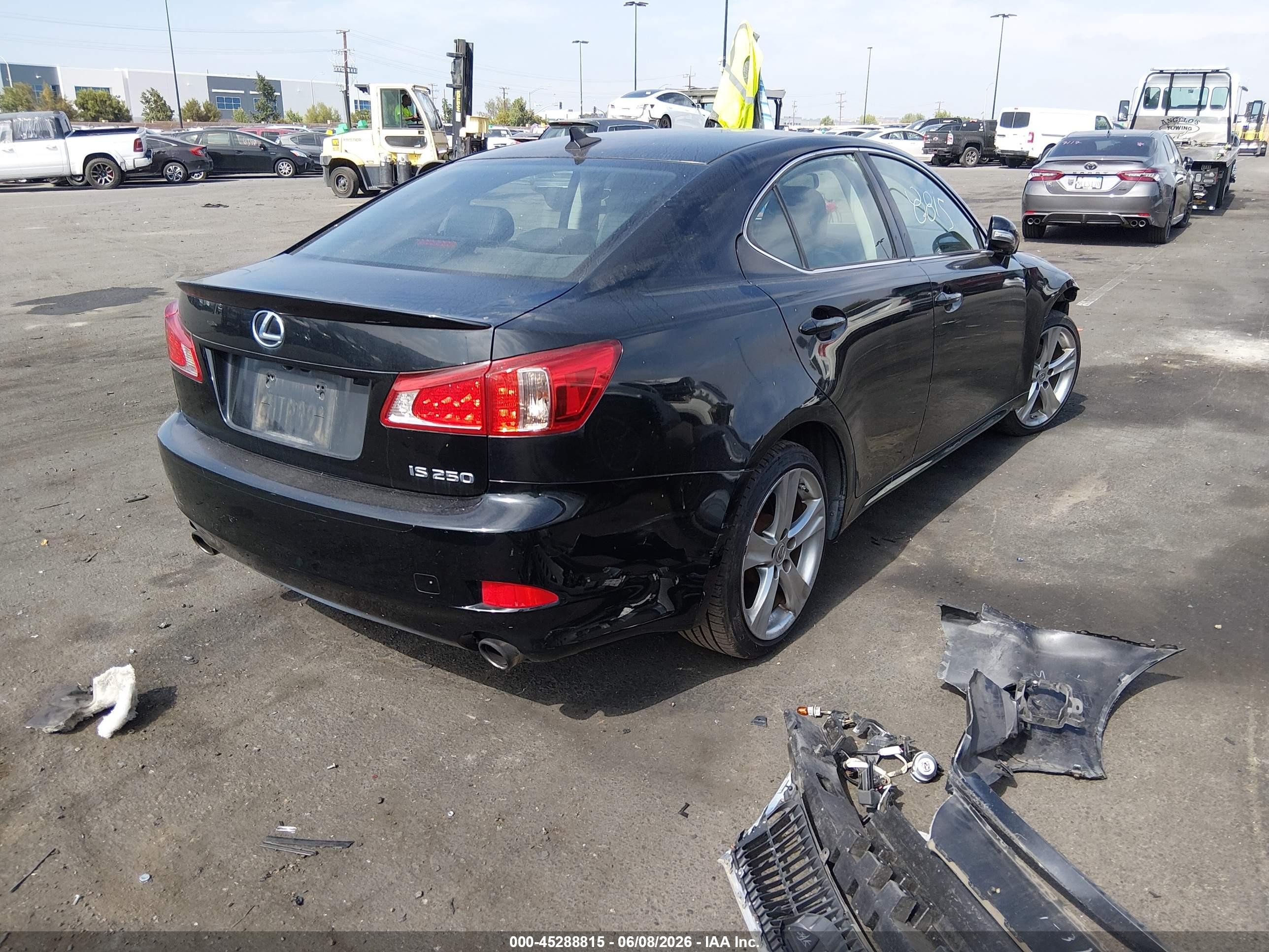 2011 Lexus Is 250   Black vin: JTHBF5C29B2101190