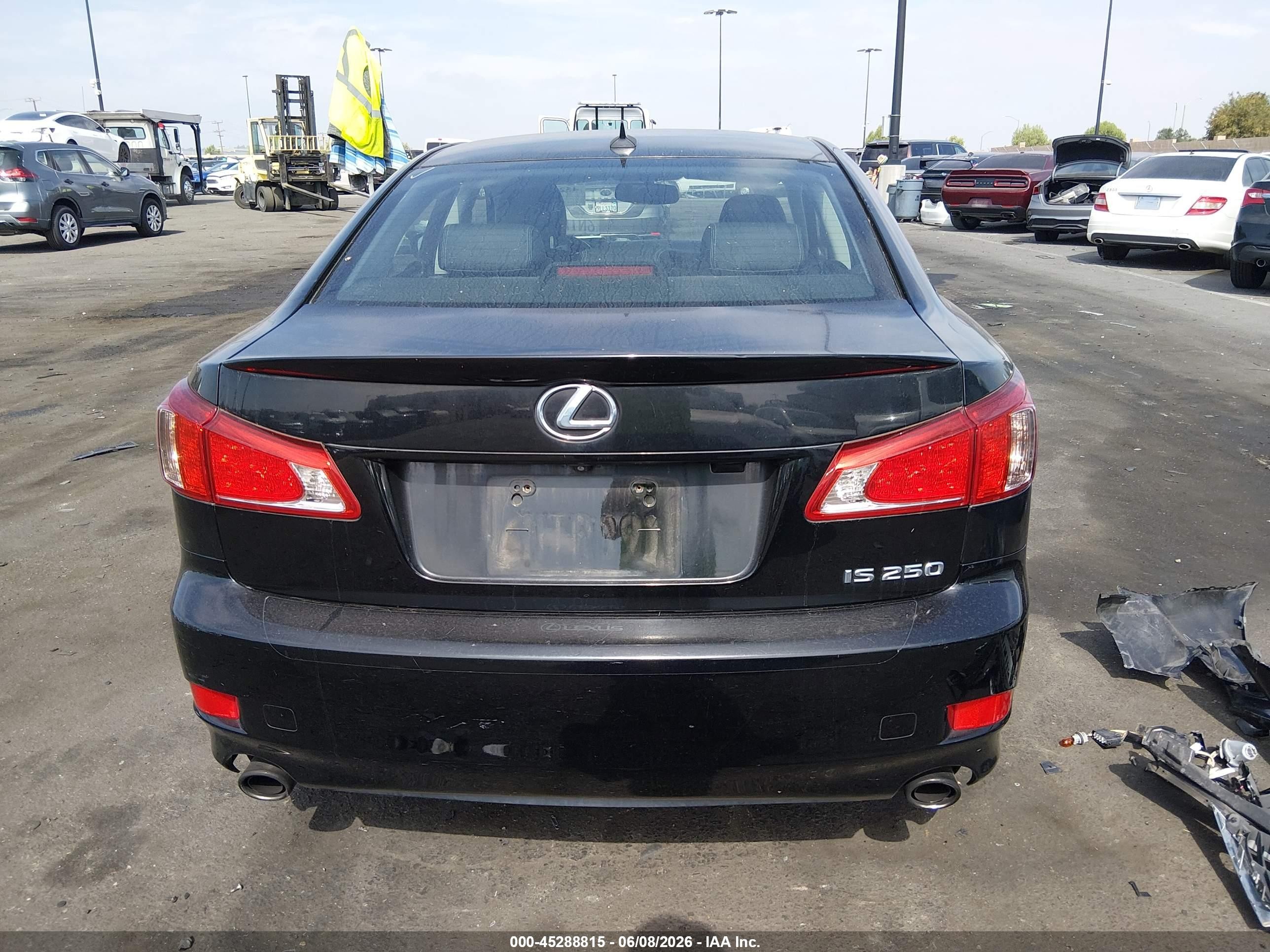 2011 Lexus Is 250   Black vin: JTHBF5C29B2101190