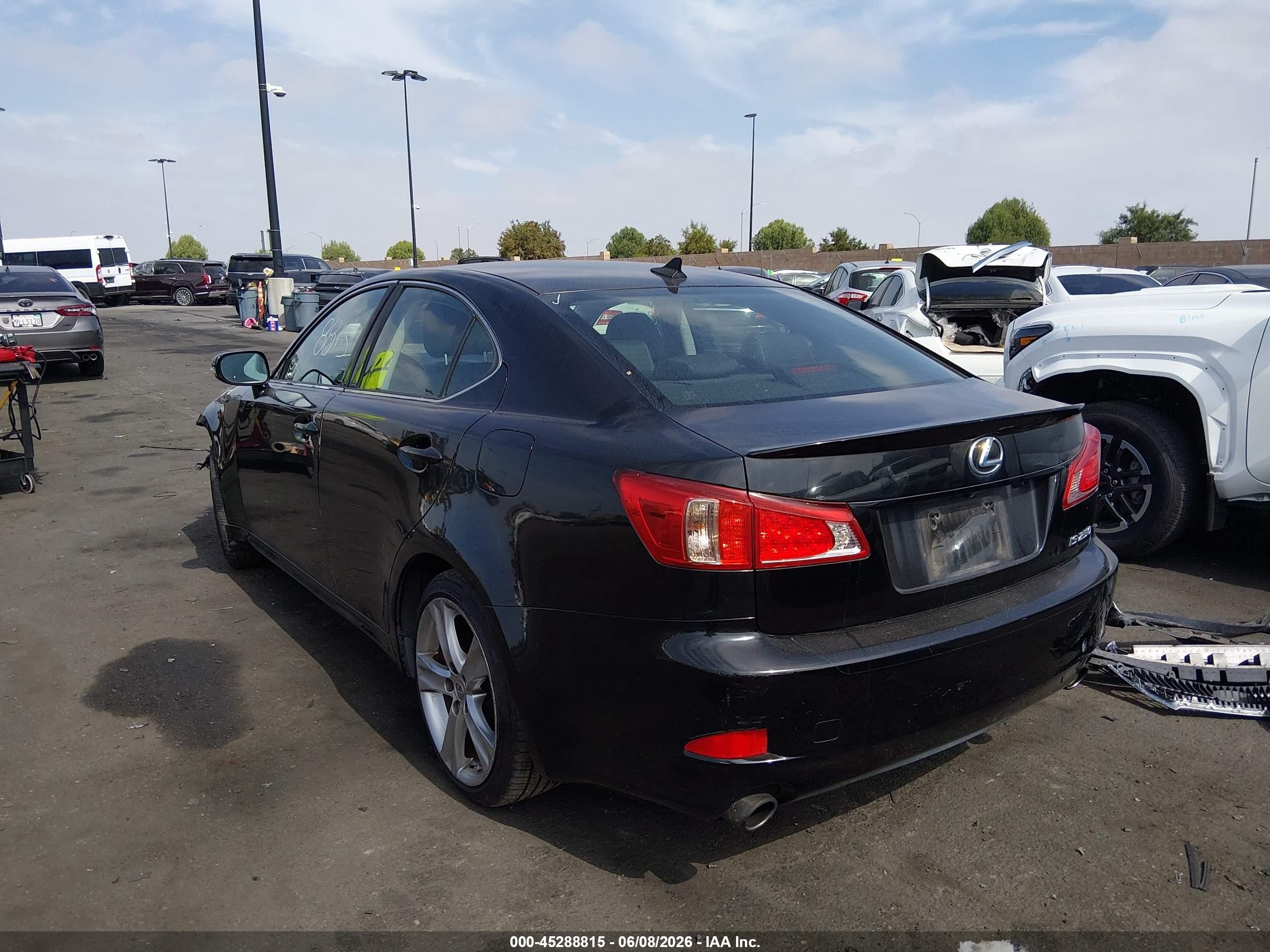 2011 Lexus Is 250   Black vin: JTHBF5C29B2101190