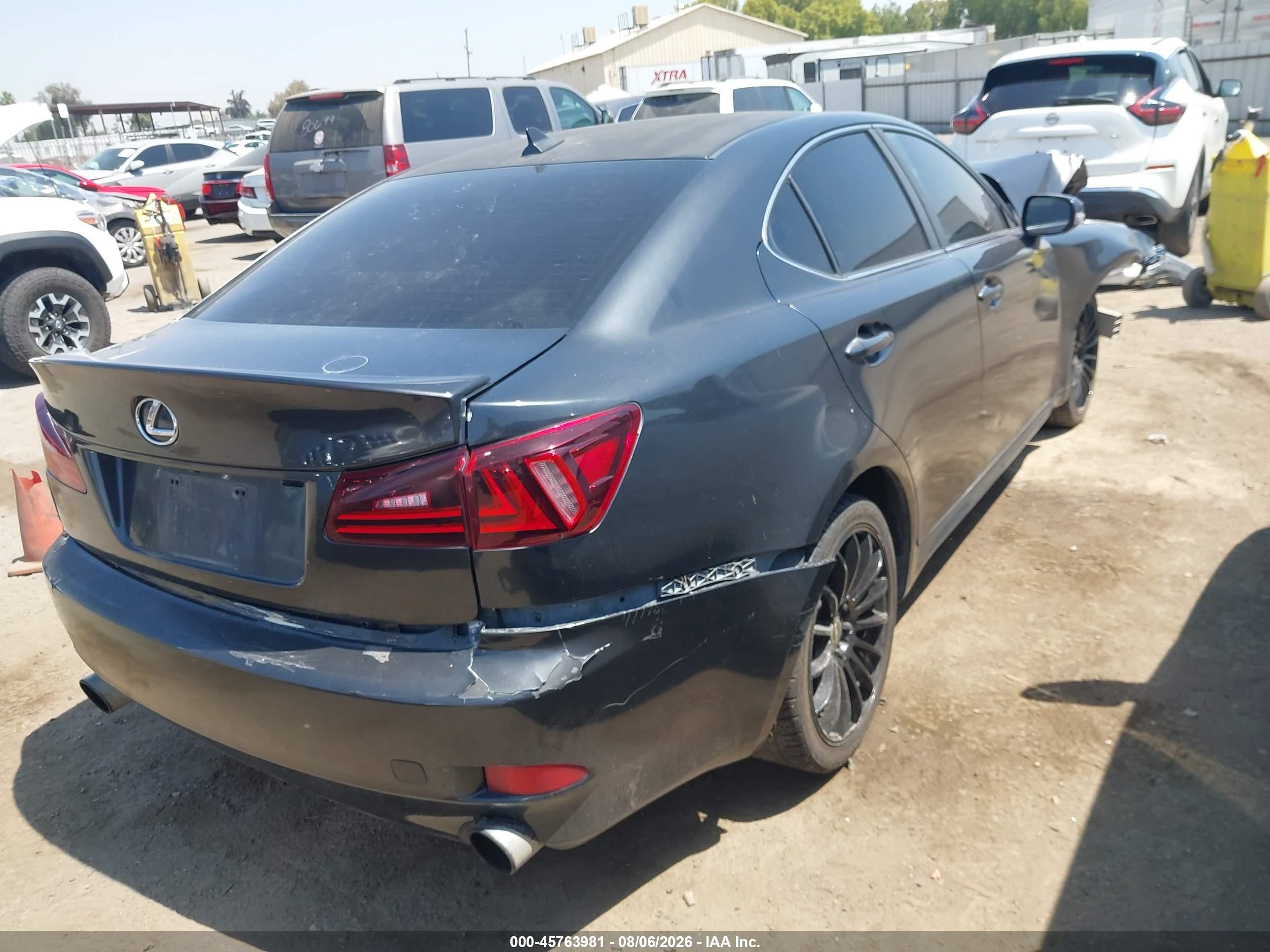 2011 Lexus Is 250   Gray vin: JTHBF5C29B5137993