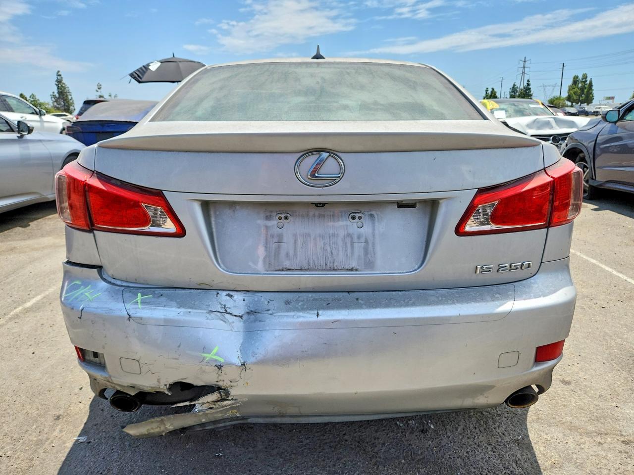 2011 Lexus Is 250 Base Серебряный vin: JTHBF5C29B5153465