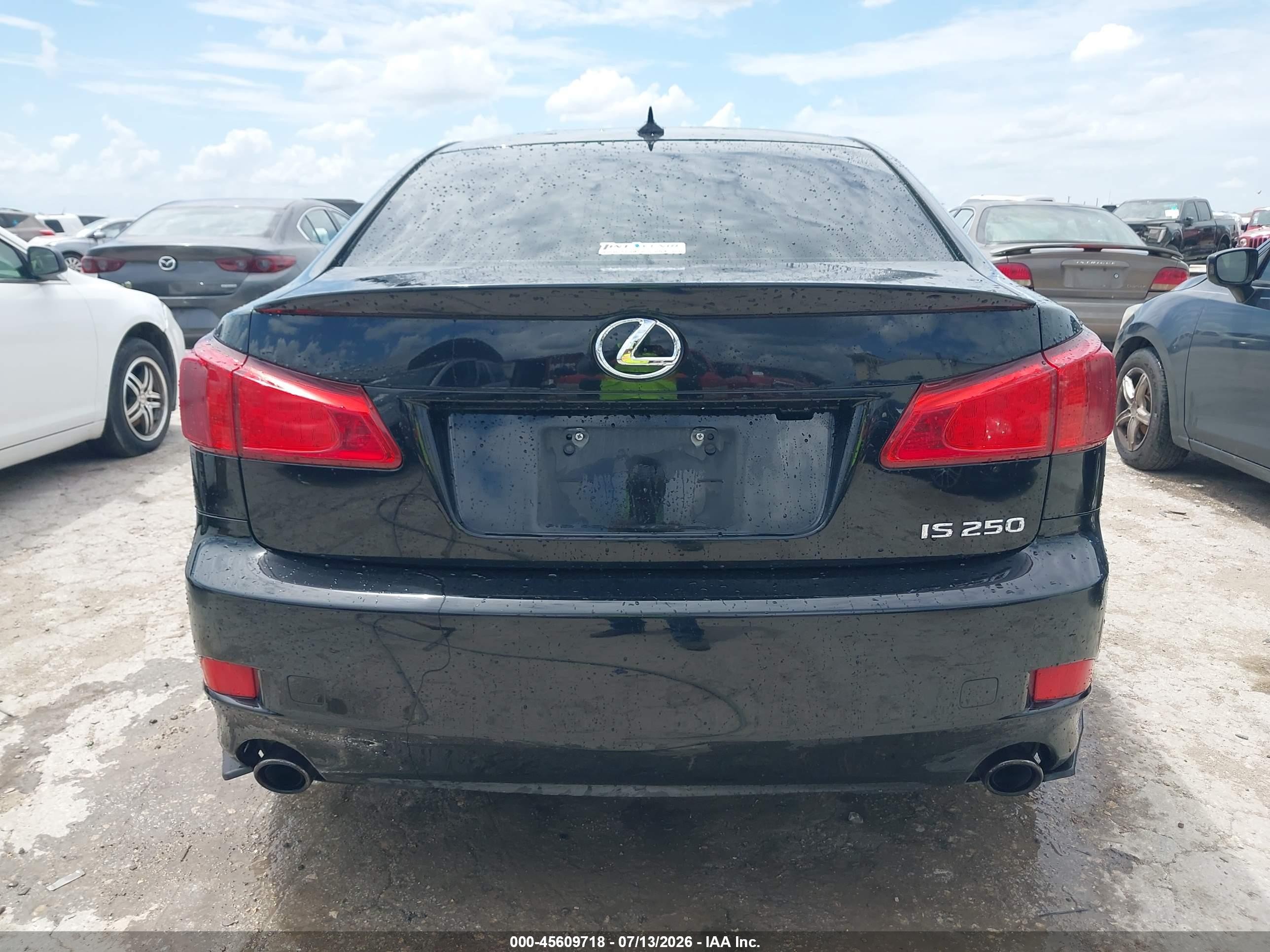 2012 Lexus Is 250   Black vin: JTHBF5C29C2103040