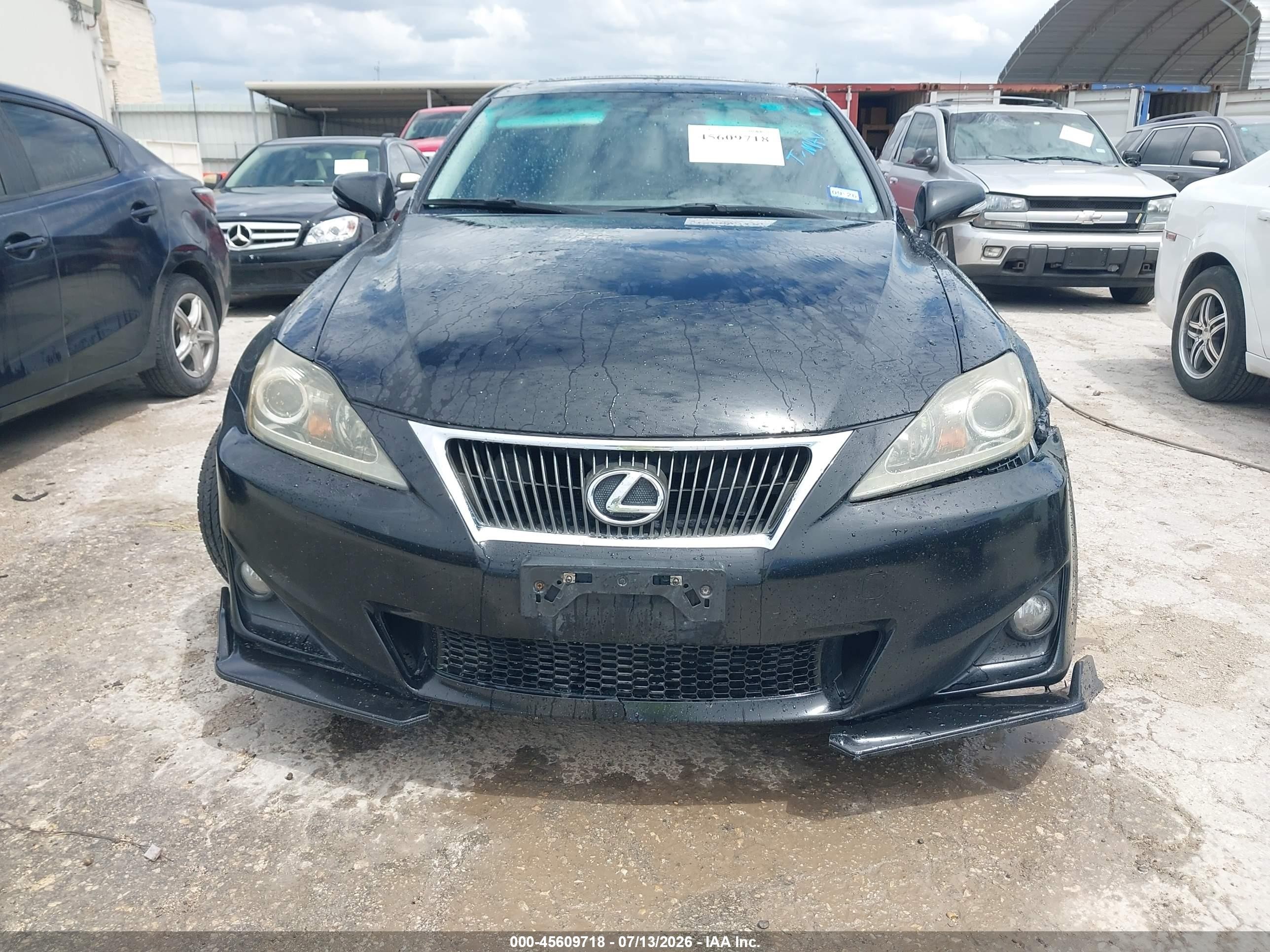 2012 Lexus Is 250   Black vin: JTHBF5C29C2103040