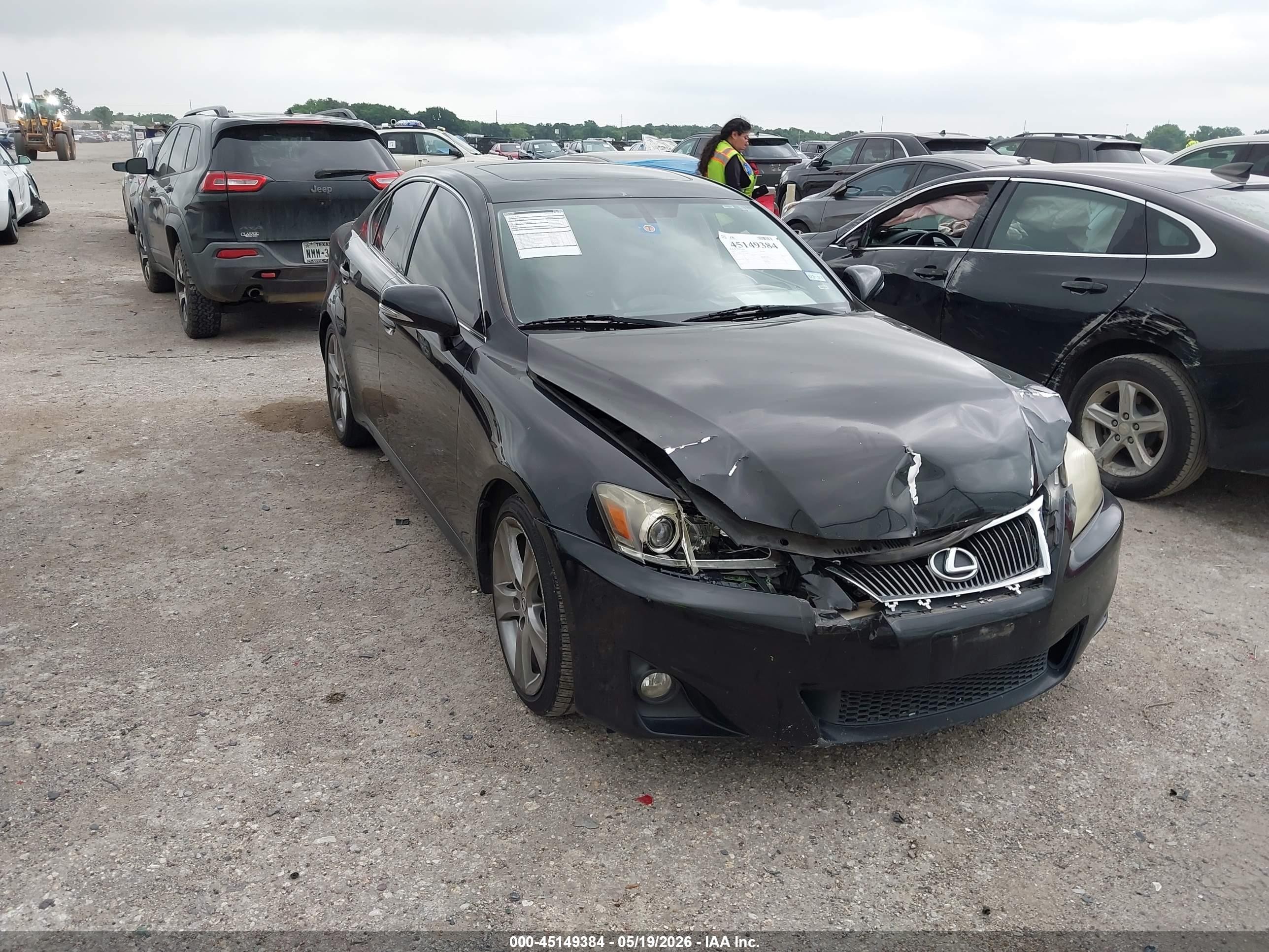 2012 Lexus Is 250   Черный vin: JTHBF5C29C5168677