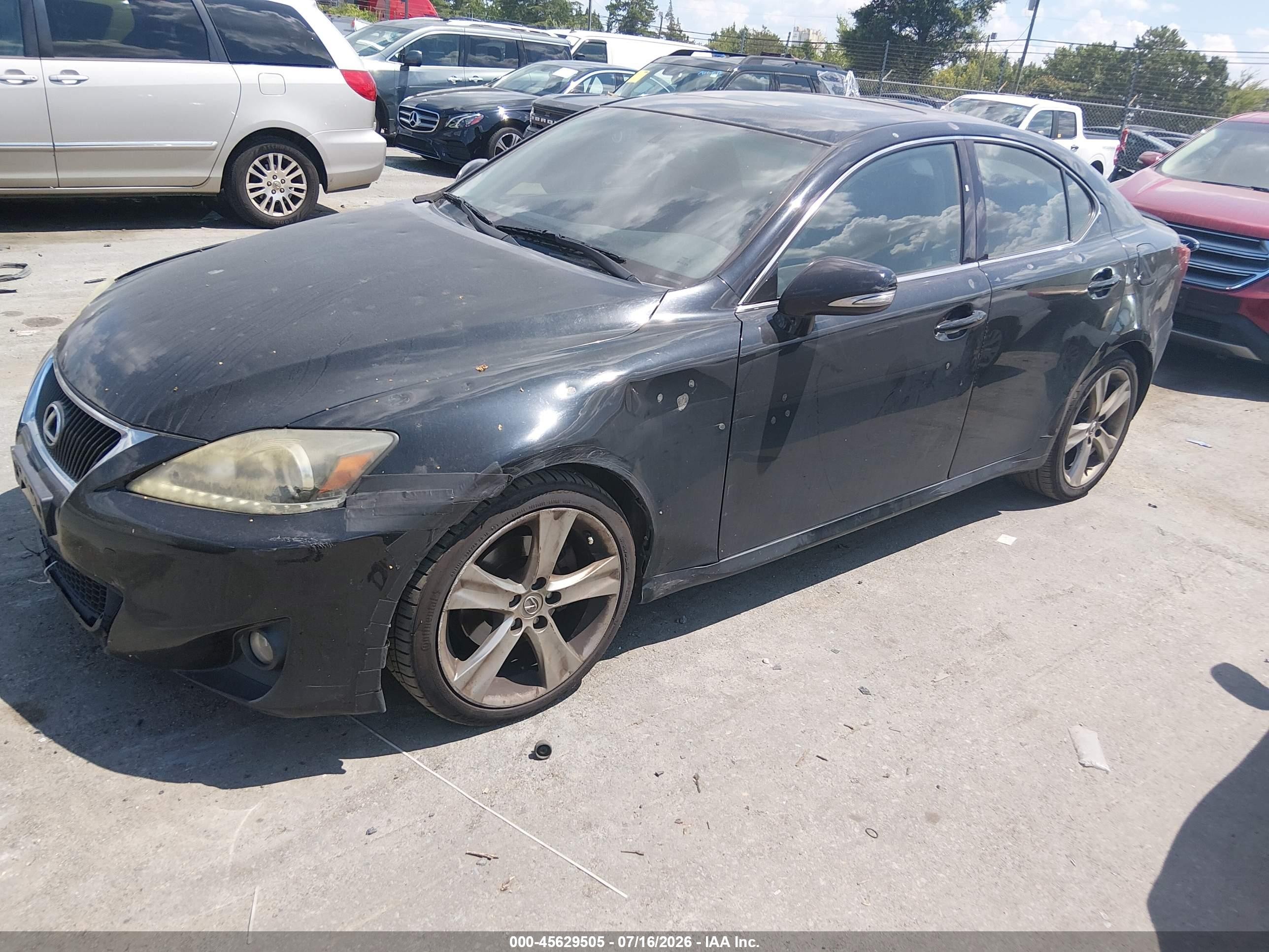 2012 Lexus Is 250   Black vin: JTHBF5C29C5168789