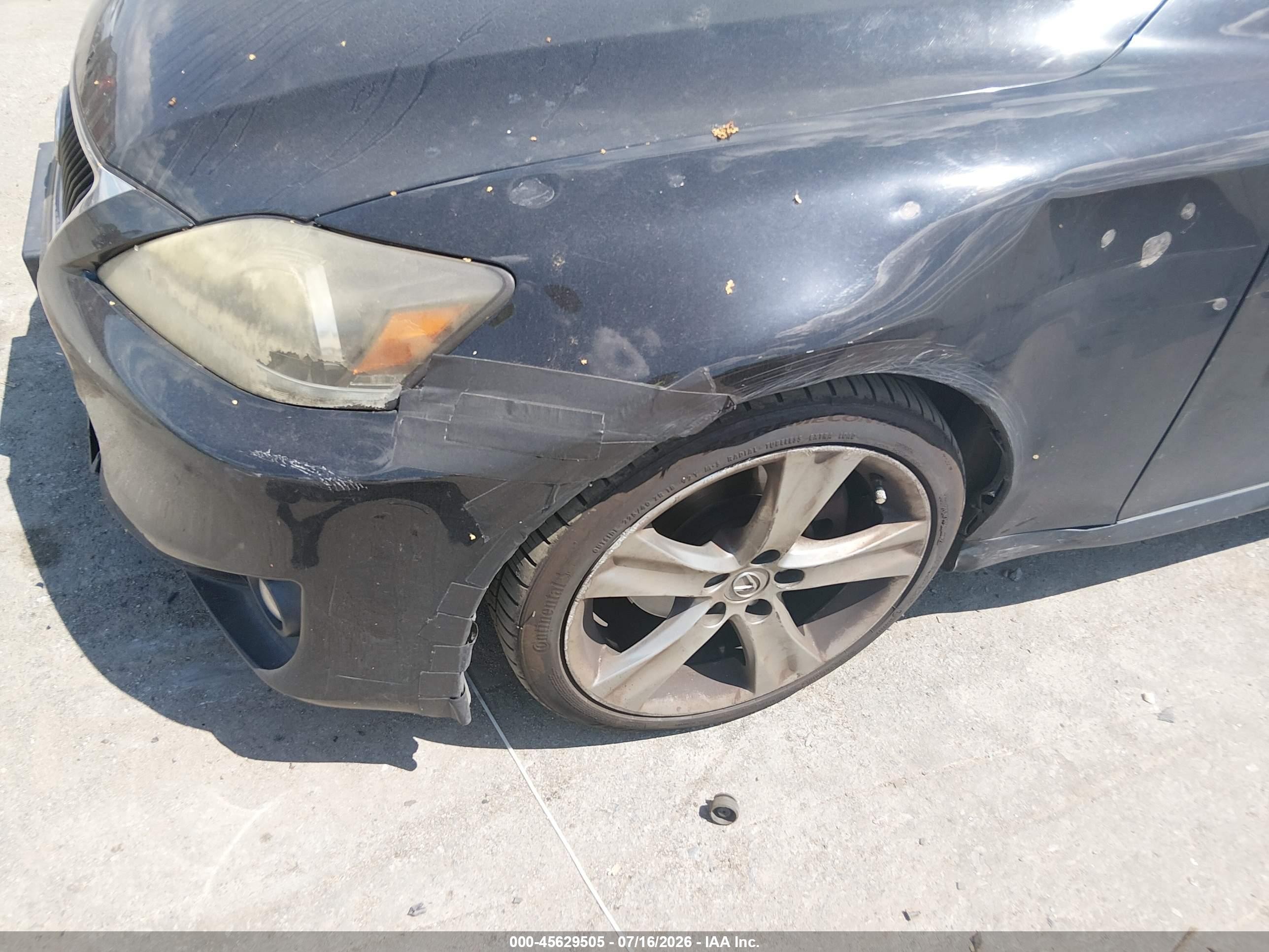 2012 Lexus Is 250   Black vin: JTHBF5C29C5168789