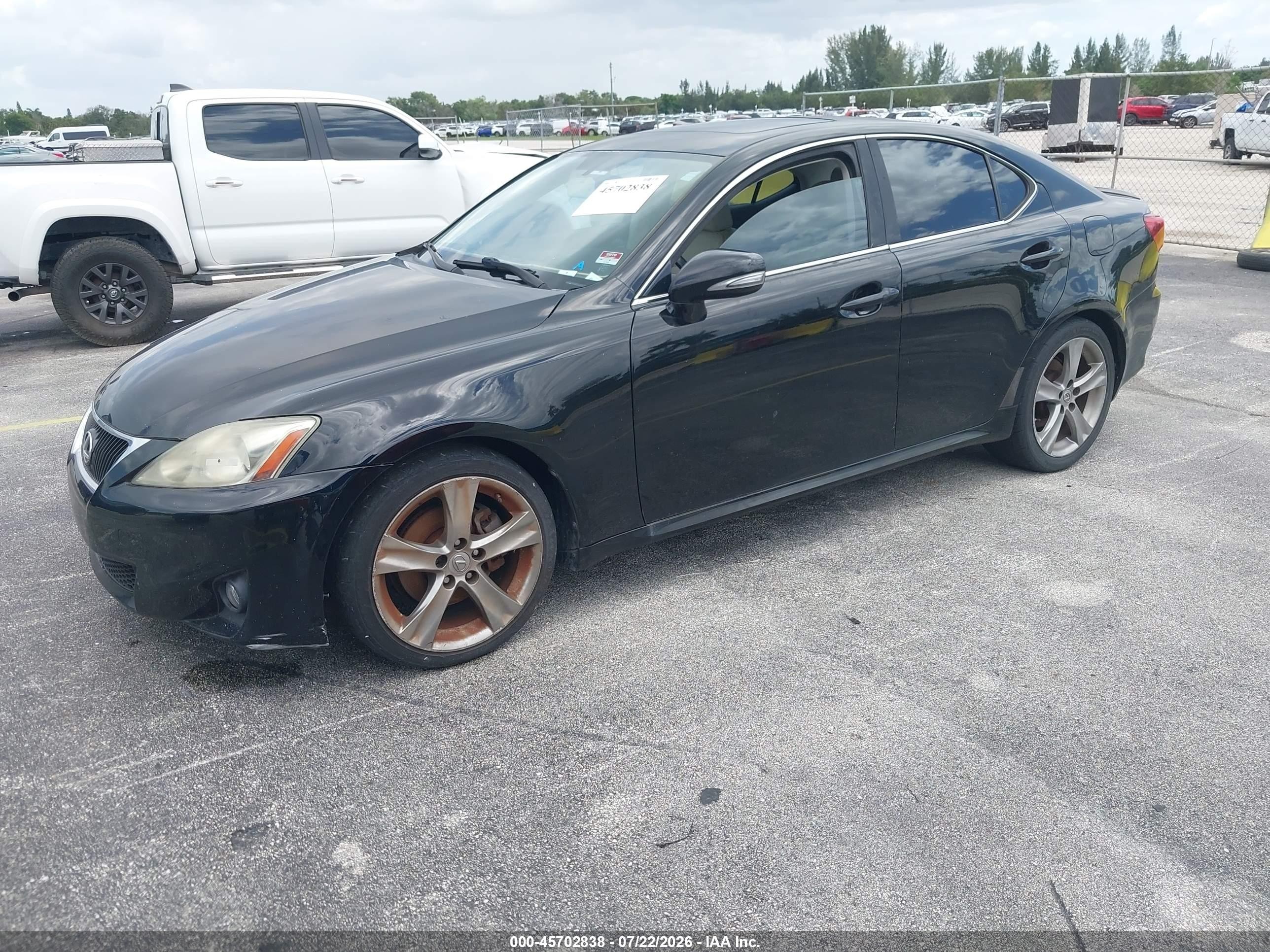 2012 Lexus Is 250   Black vin: JTHBF5C29C5177766