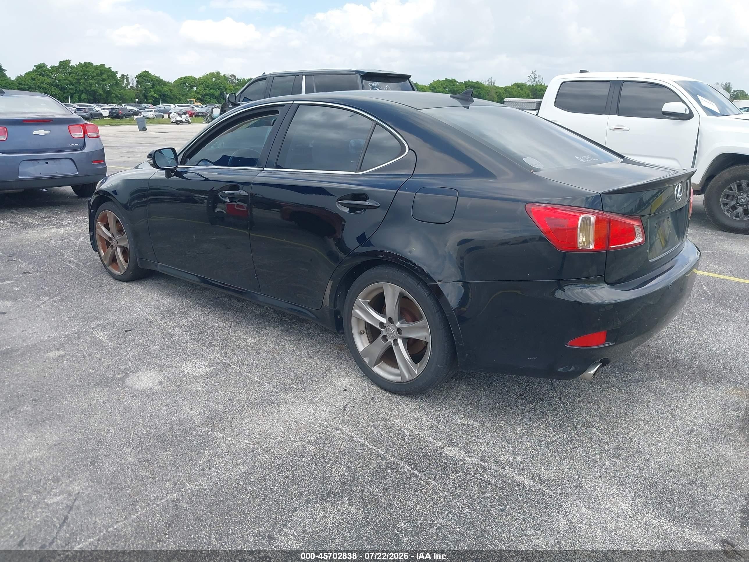 2012 Lexus Is 250   Black vin: JTHBF5C29C5177766