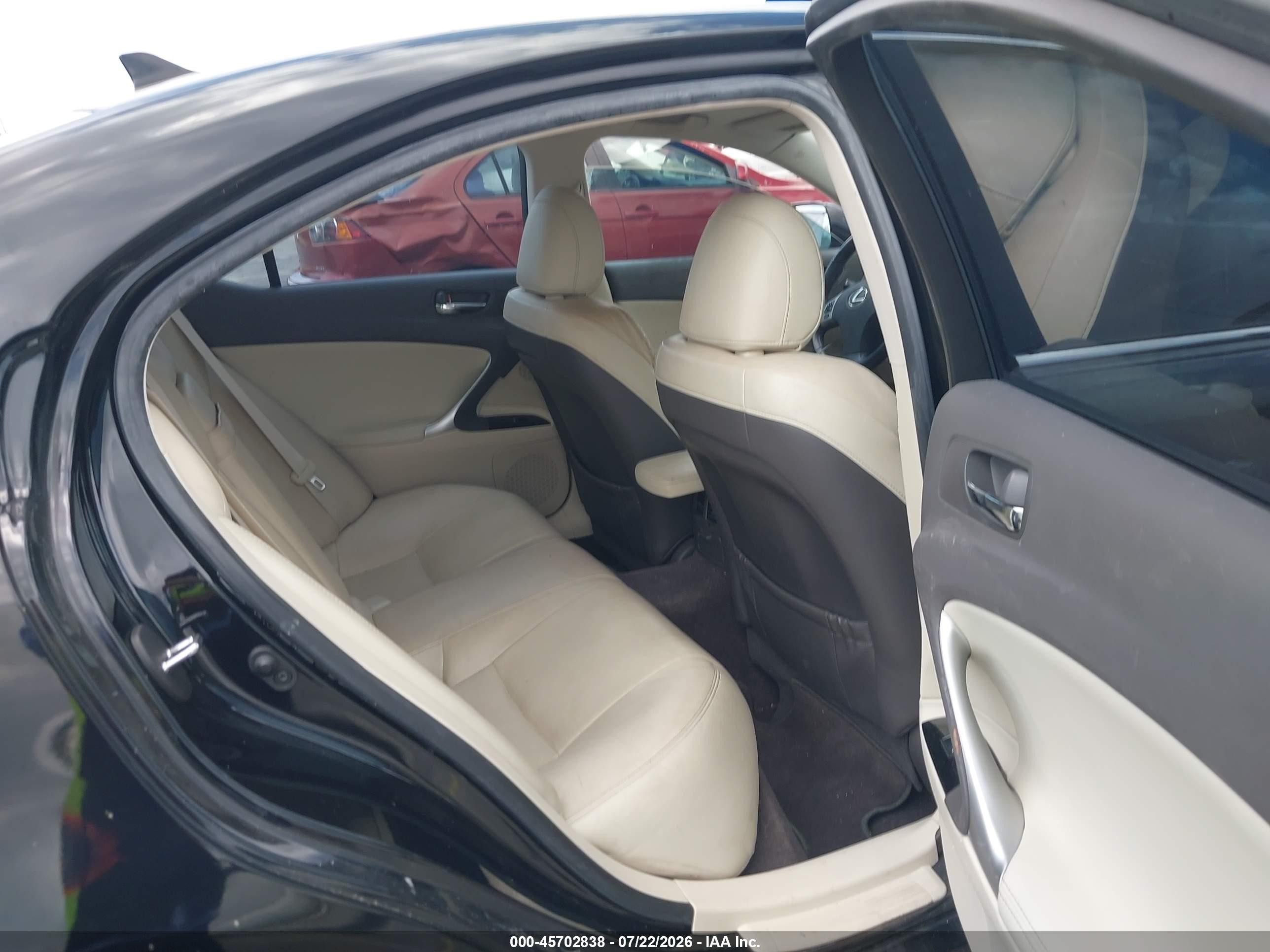 2012 Lexus Is 250   Black vin: JTHBF5C29C5177766
