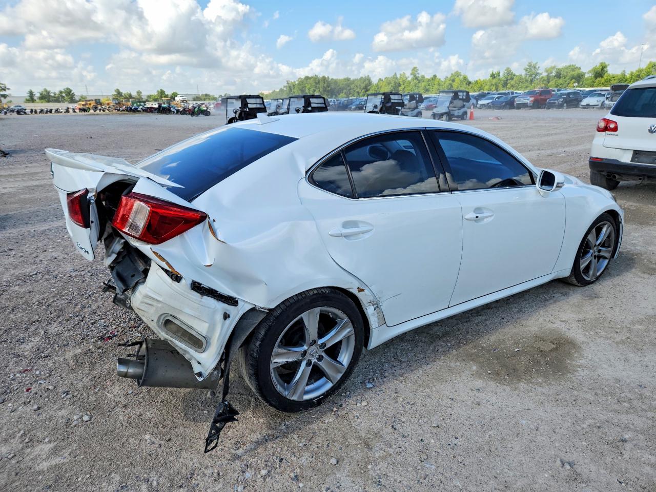 2012 Lexus Is 250 White vin: JTHBF5C29C5182496