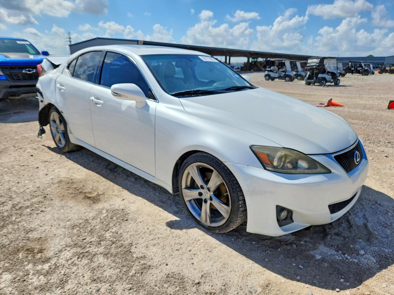 2012 Lexus Is 250 White vin: JTHBF5C29C5182496