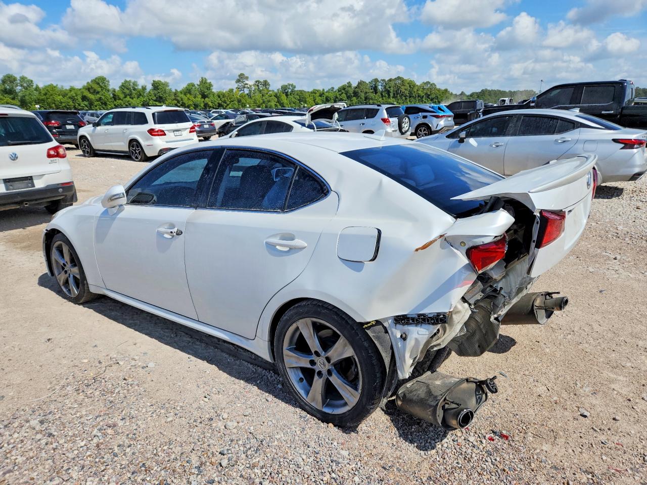 2012 Lexus Is 250 White vin: JTHBF5C29C5182496