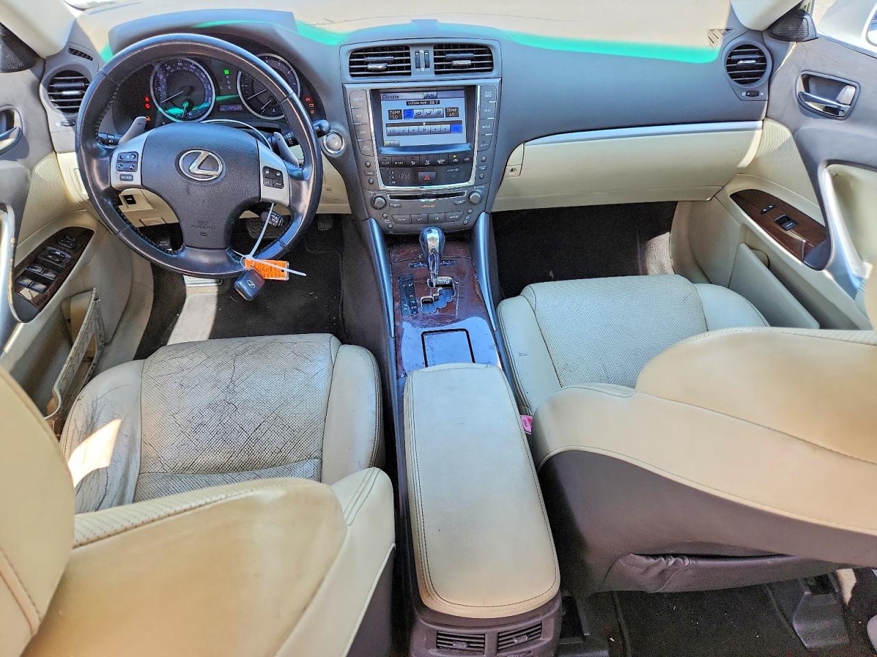2012 Lexus Is 250 White vin: JTHBF5C29C5182496