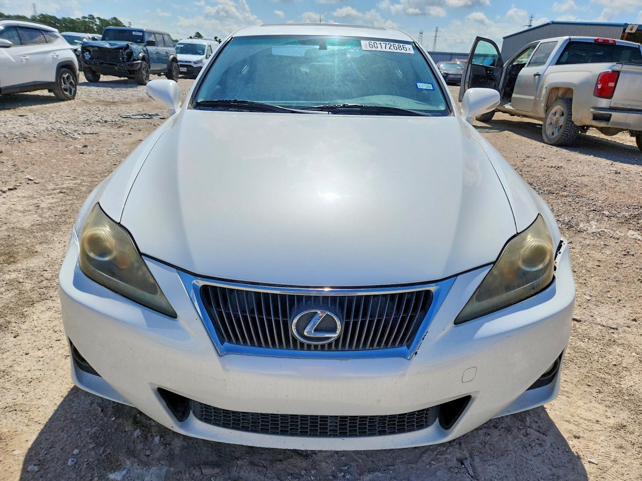 2012 Lexus Is 250 White vin: JTHBF5C29C5182496