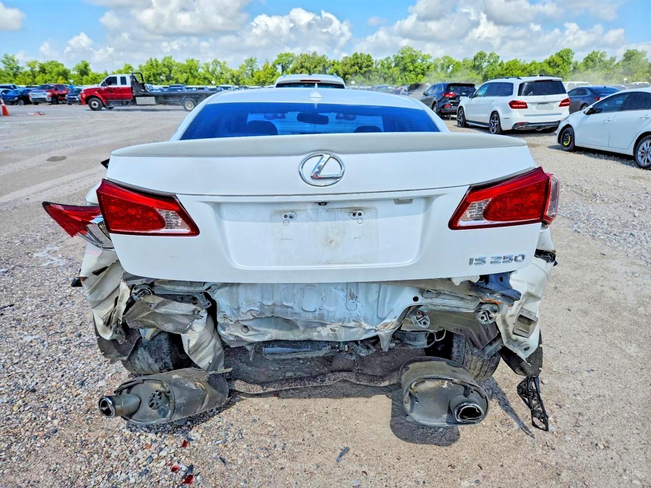 2012 Lexus Is 250 White vin: JTHBF5C29C5182496