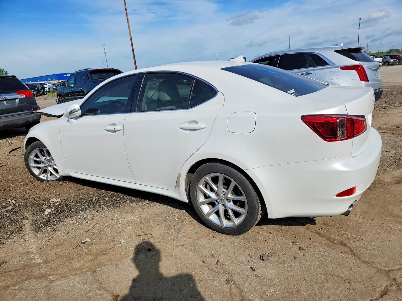 2013 Lexus Is 250 White vin: JTHBF5C29D5190423