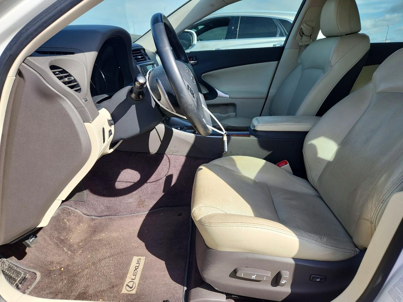 2013 Lexus Is 250 White vin: JTHBF5C29D5190423