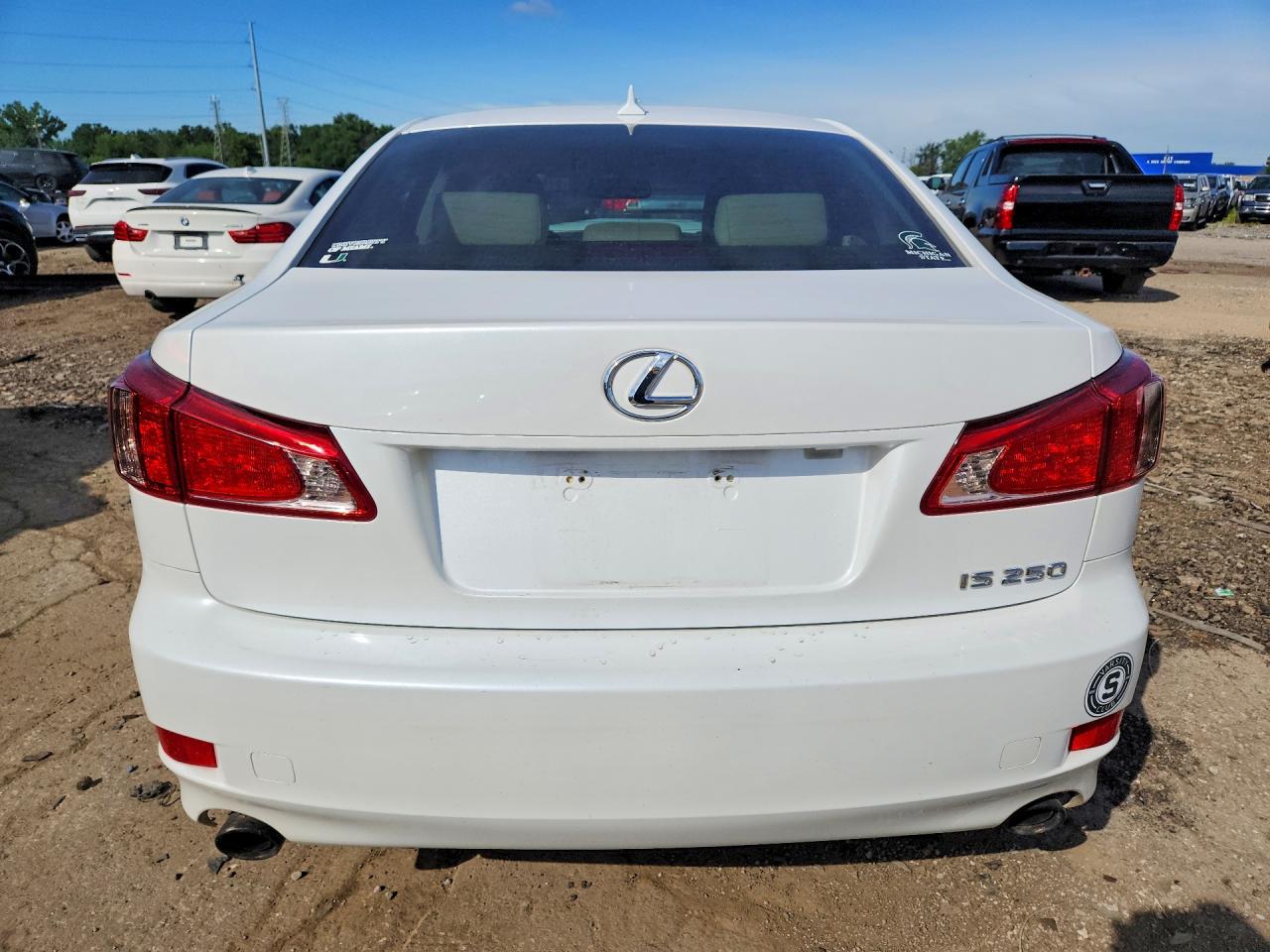2013 Lexus Is 250 White vin: JTHBF5C29D5190423