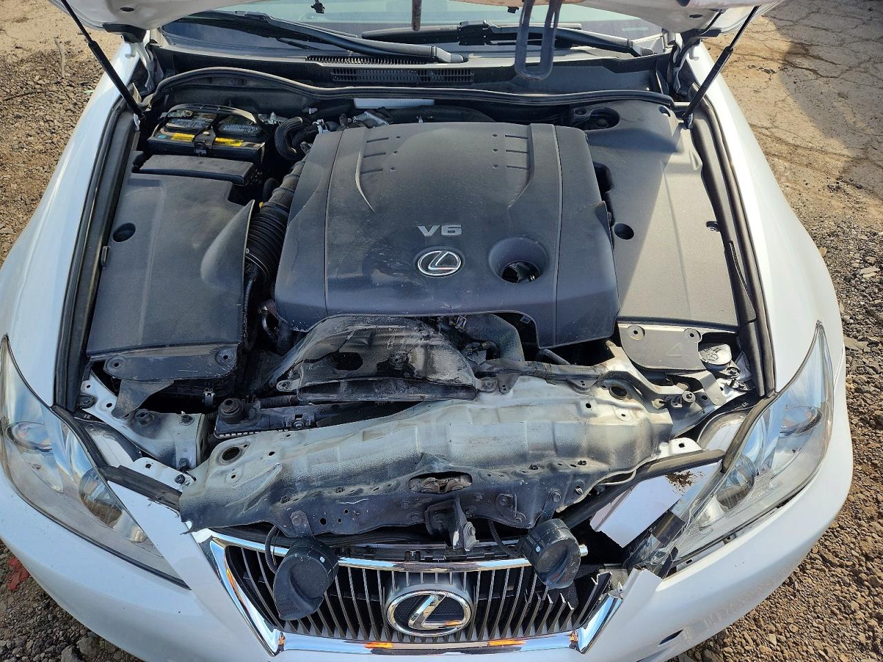 2013 Lexus Is 250 White vin: JTHBF5C29D5190423