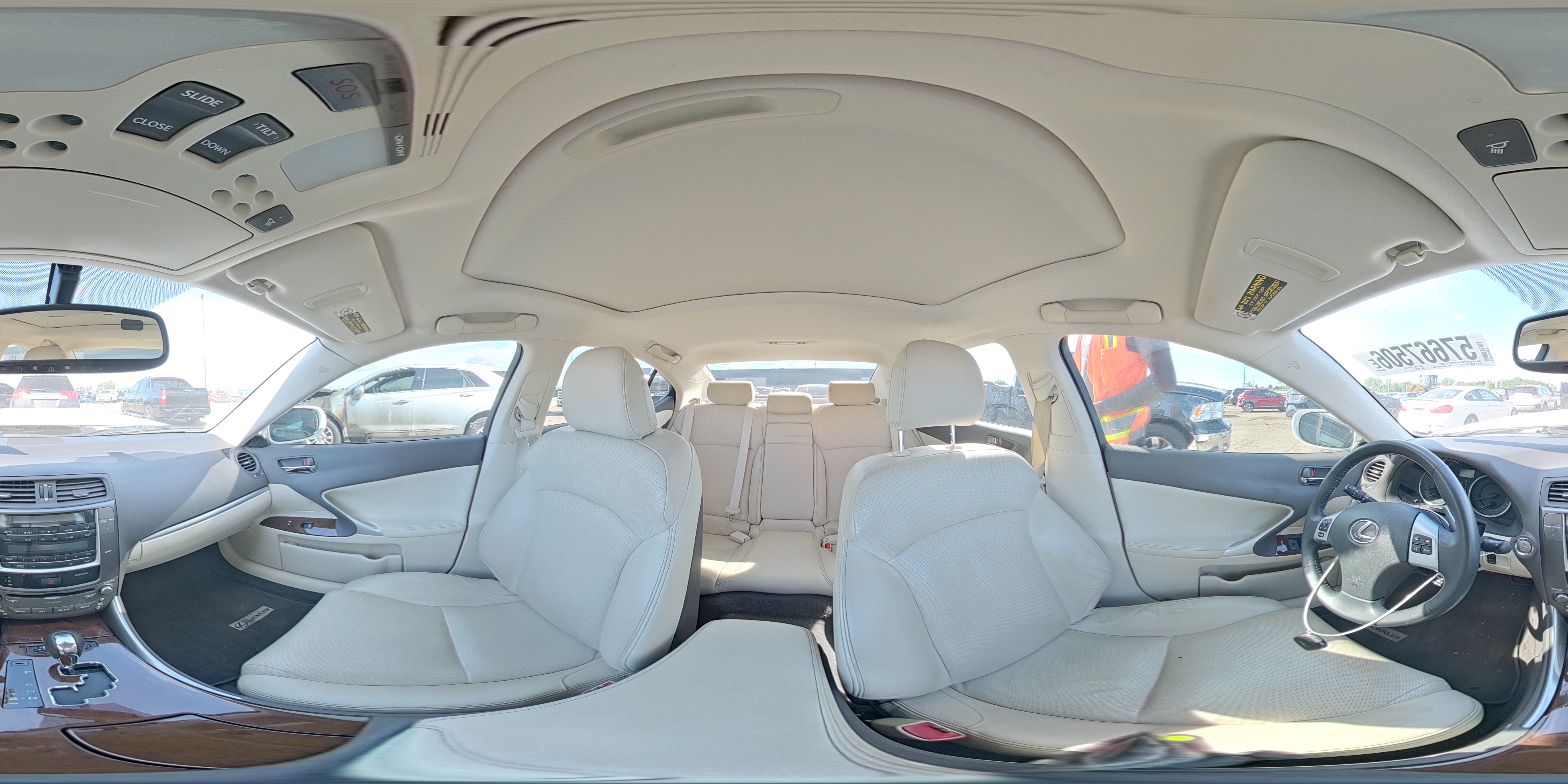 2013 Lexus Is 250 White vin: JTHBF5C29D5190423