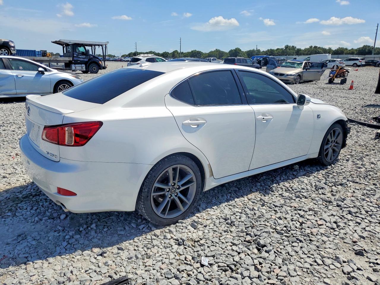 2013 Lexus Is 250 White vin: JTHBF5C29D5191989