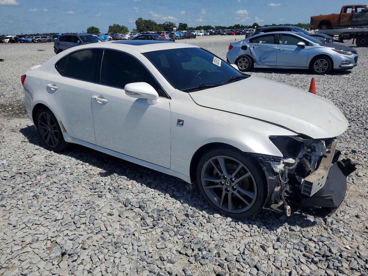 2013 Lexus Is 250 White vin: JTHBF5C29D5191989