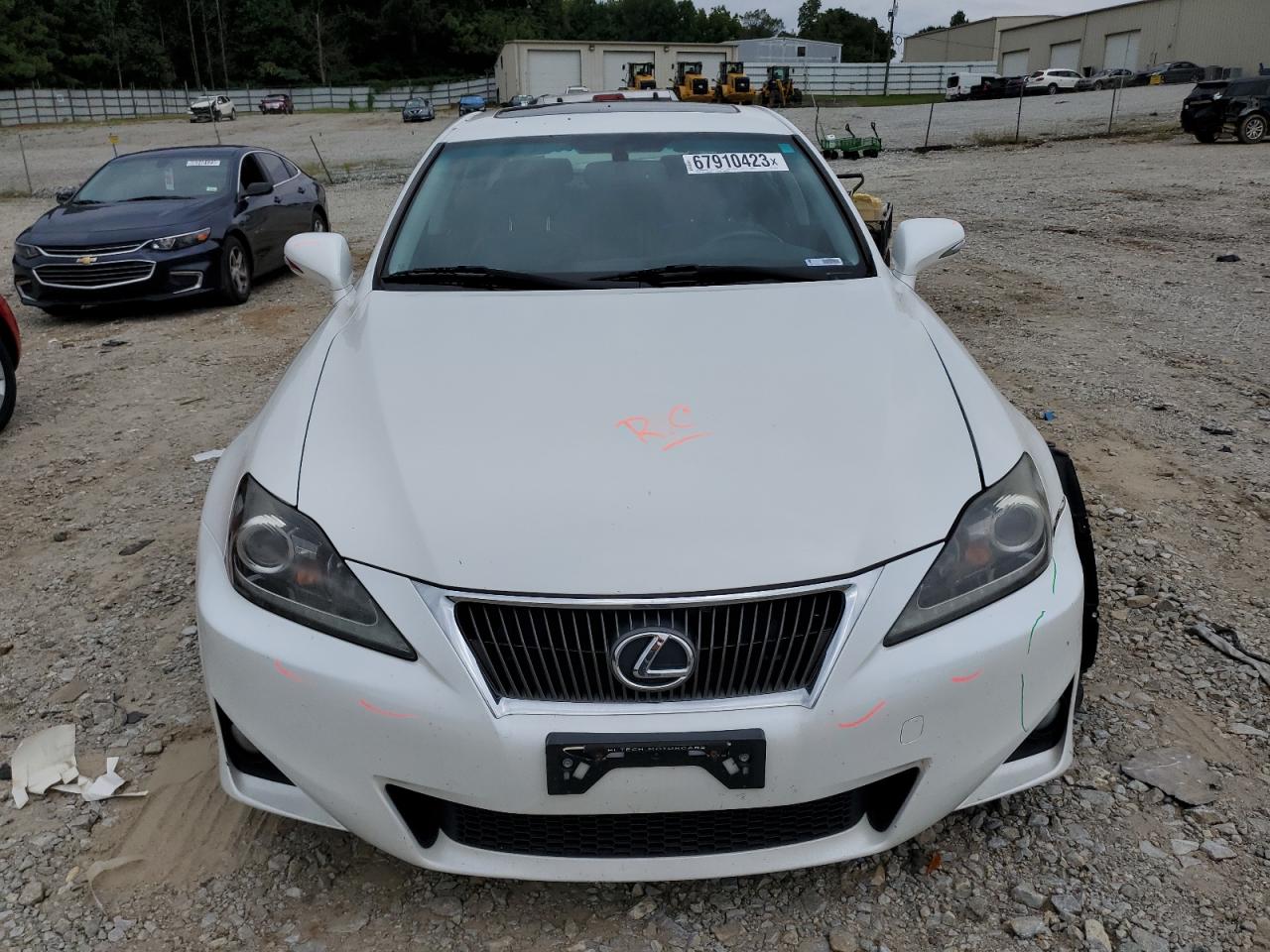 2013 Lexus Is 250 White vin: JTHBF5C29D5192124