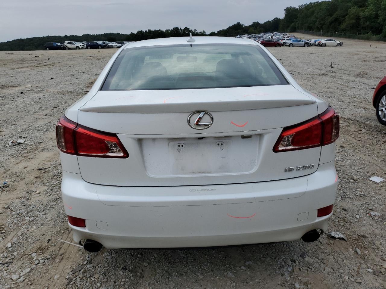 2013 Lexus Is 250 White vin: JTHBF5C29D5192124