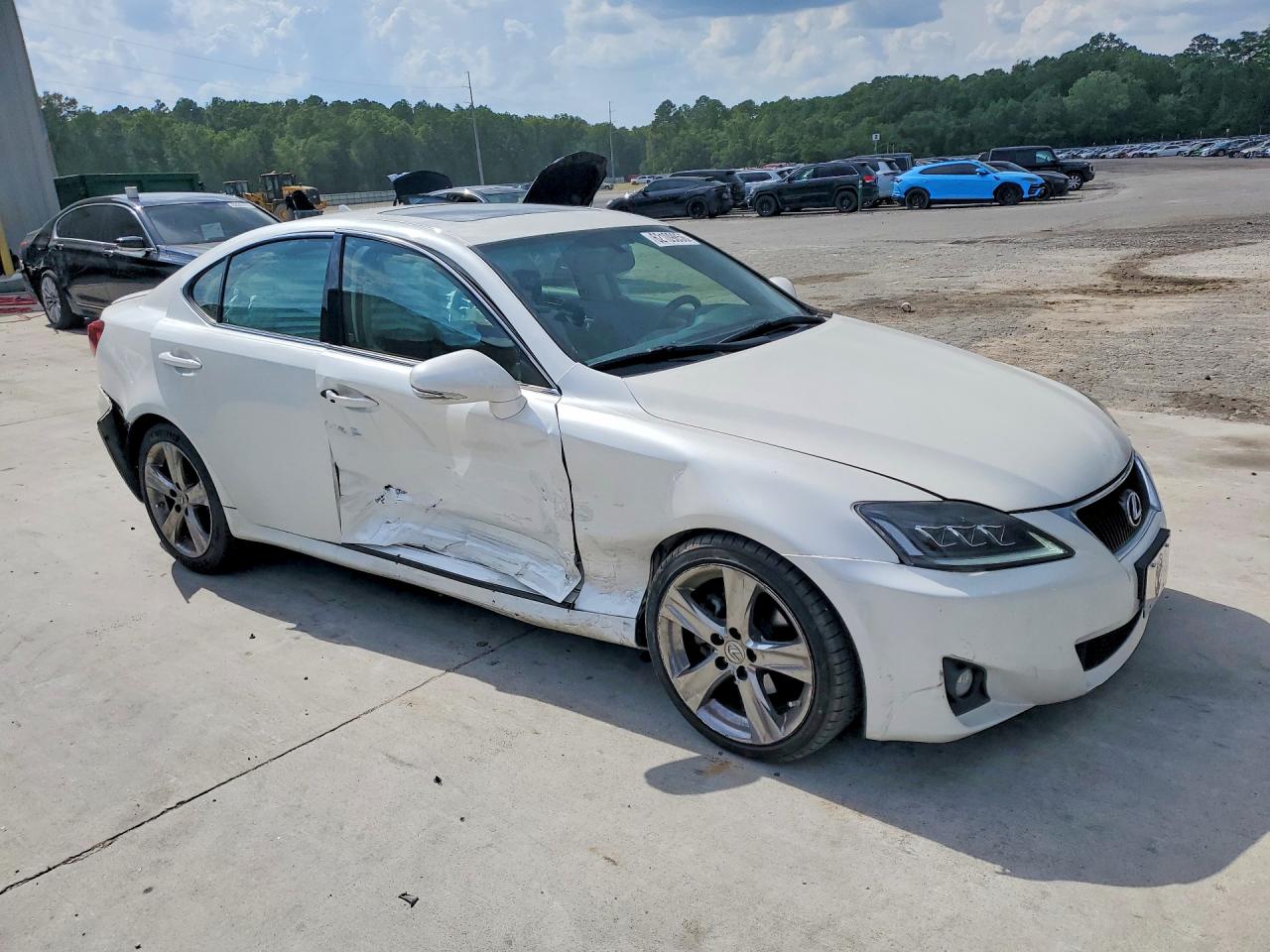 2013 Lexus Is 250 White vin: JTHBF5C29D5192124
