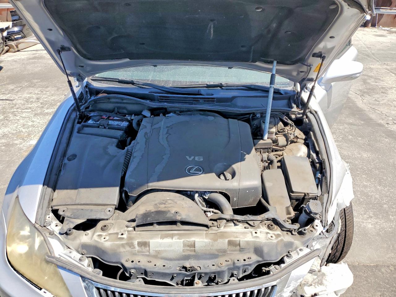 2010 Lexus Is 250 Base Silver vin: JTHBF5C2XA5116925