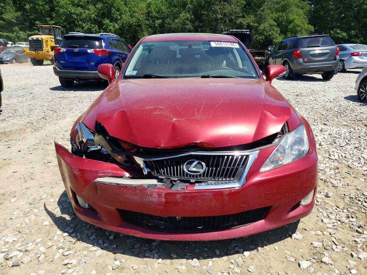 2010 Lexus Is 250 Red vin: JTHBF5C2XA5118206