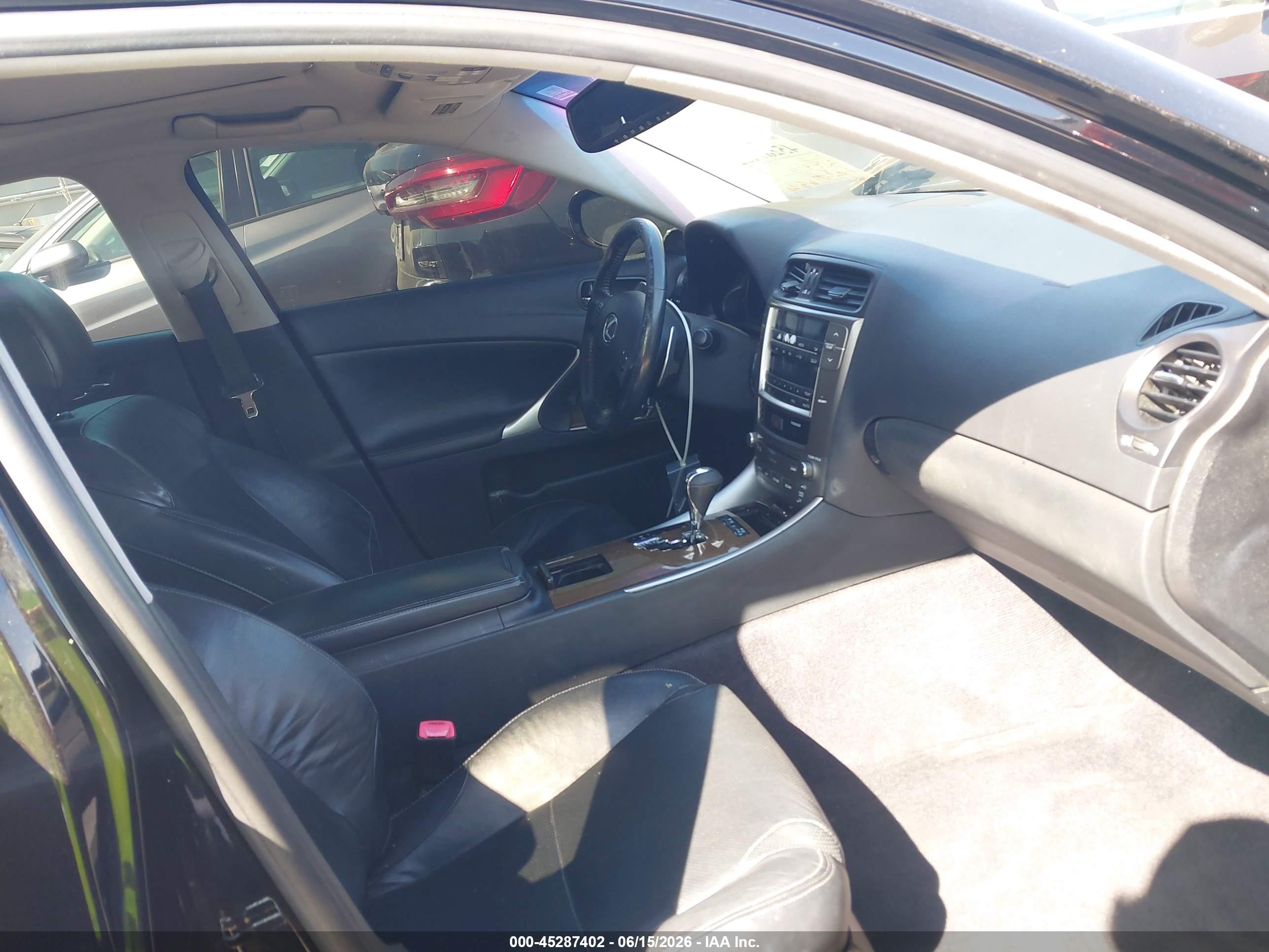 2010 Lexus Is 250 Black vin: JTHBF5C2XA5126001