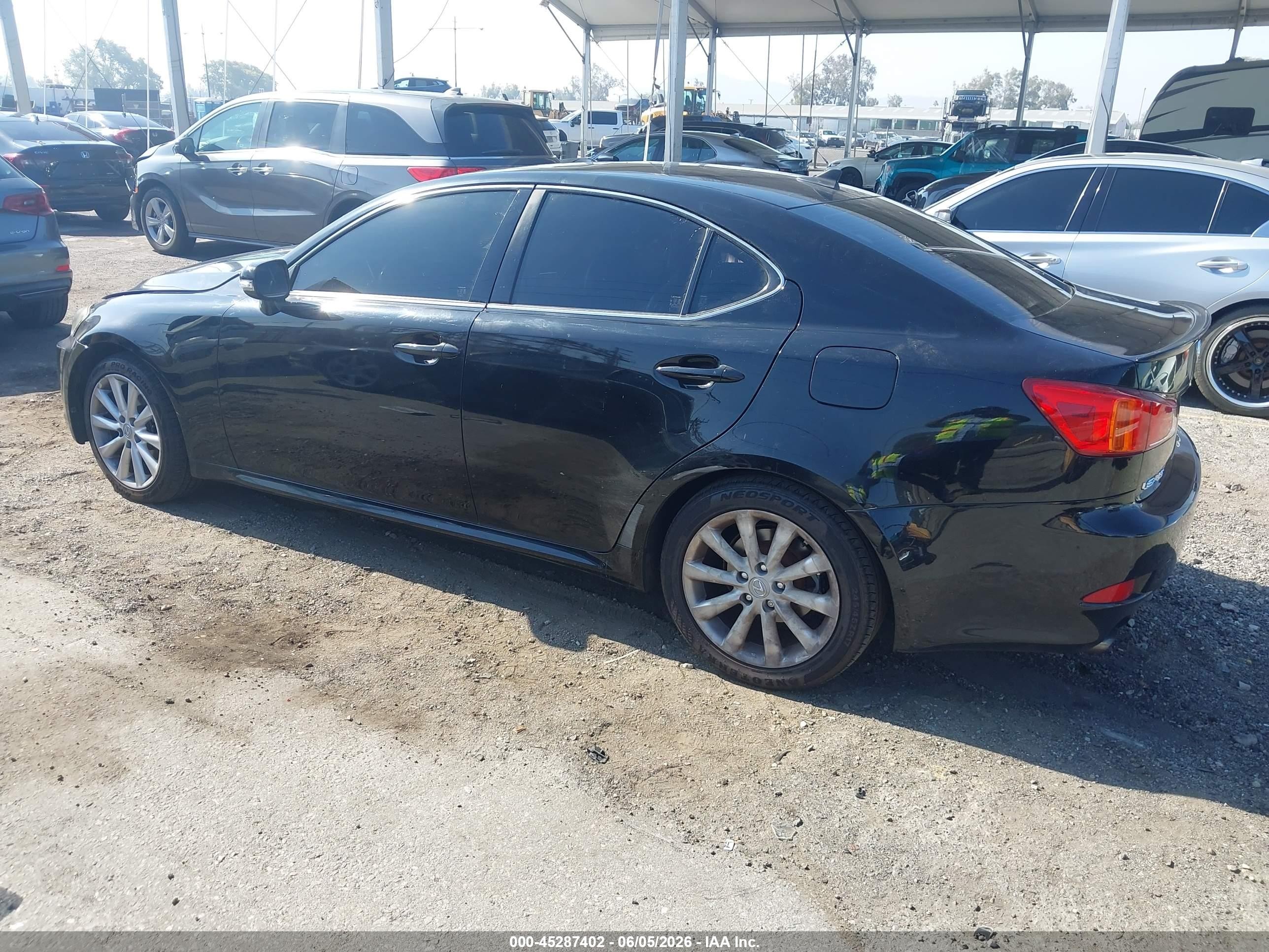2010 Lexus Is 250 Black vin: JTHBF5C2XA5126001