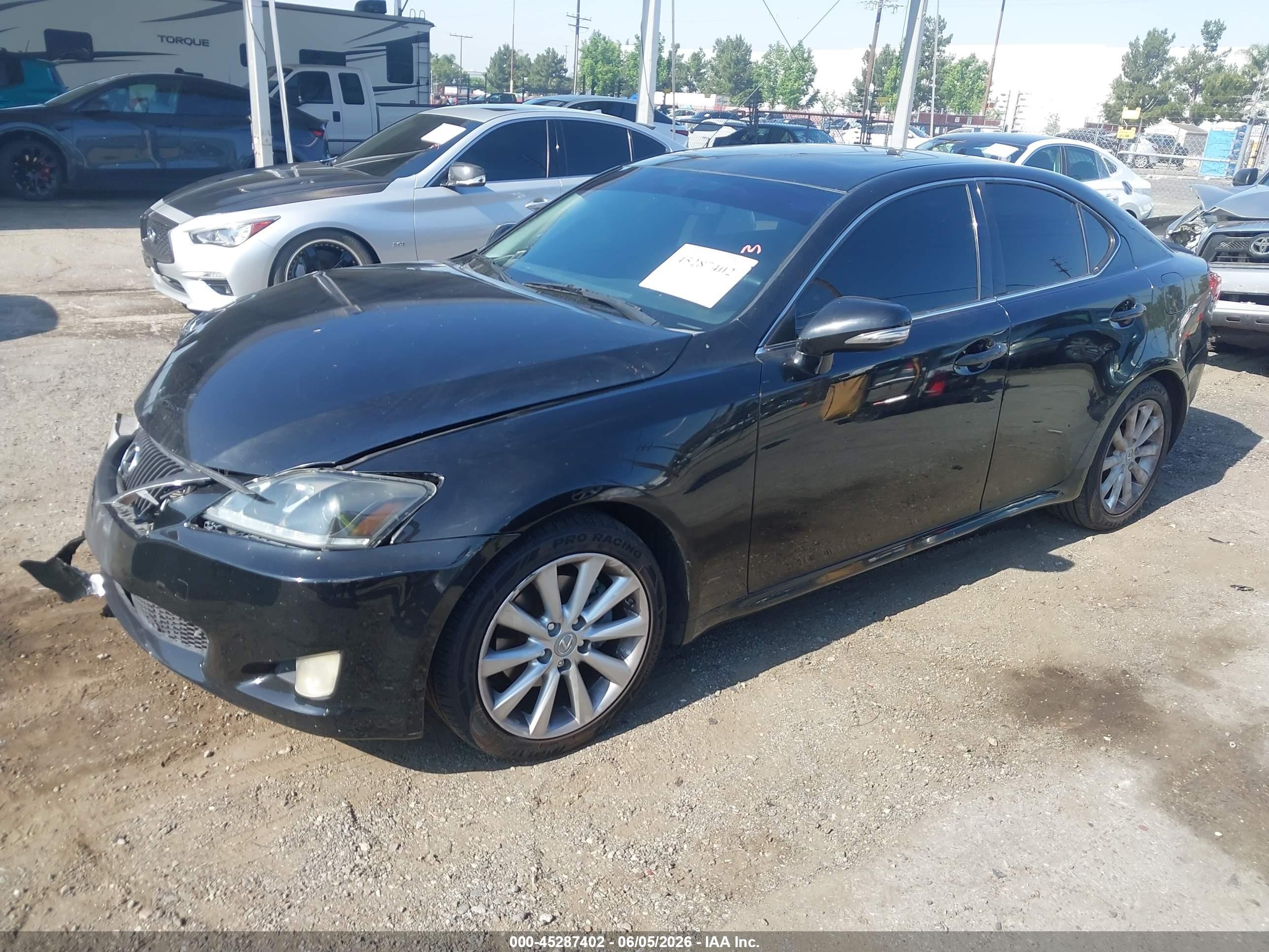 2010 Lexus Is 250 Black vin: JTHBF5C2XA5126001