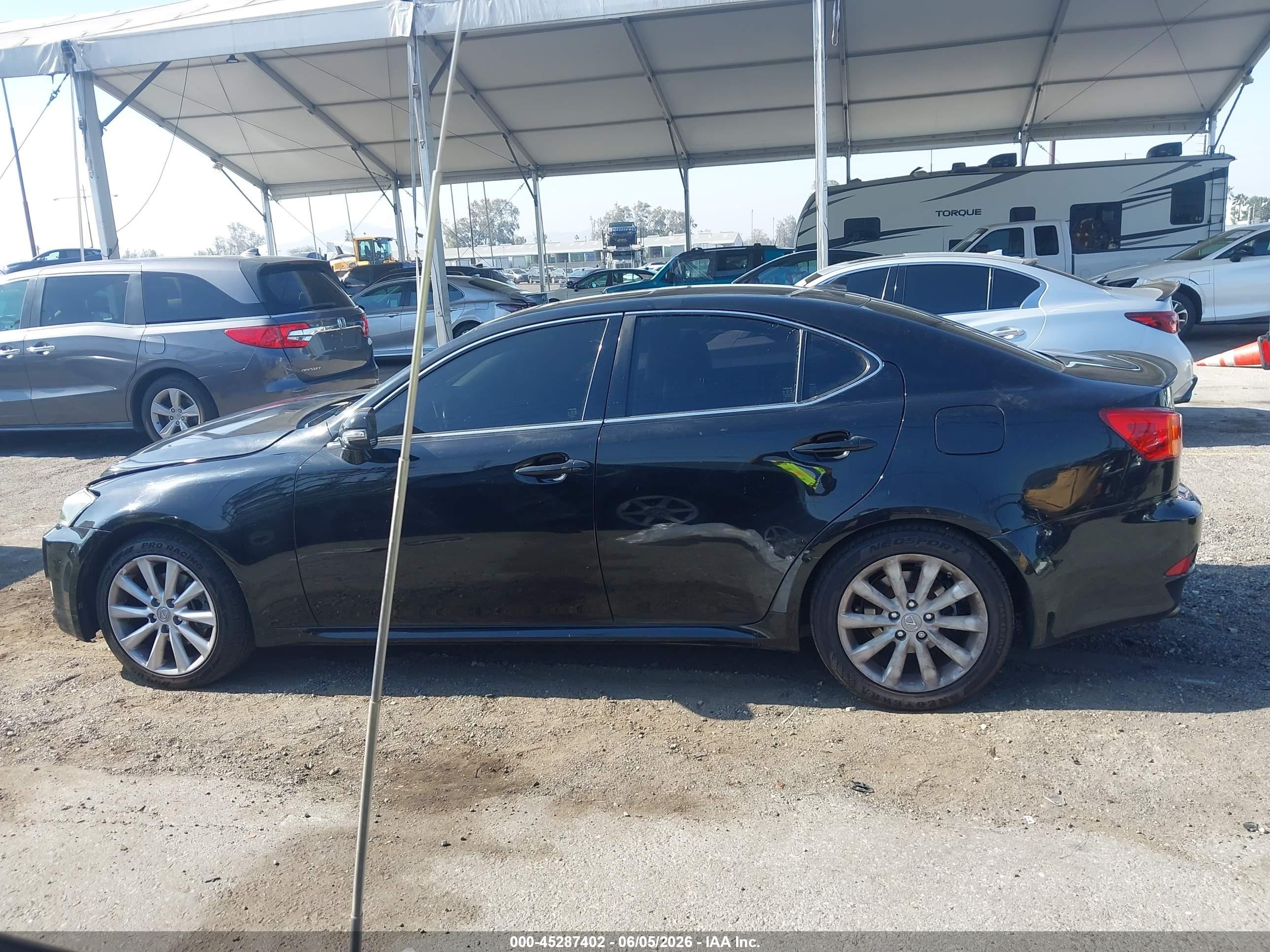 2010 Lexus Is 250 Black vin: JTHBF5C2XA5126001