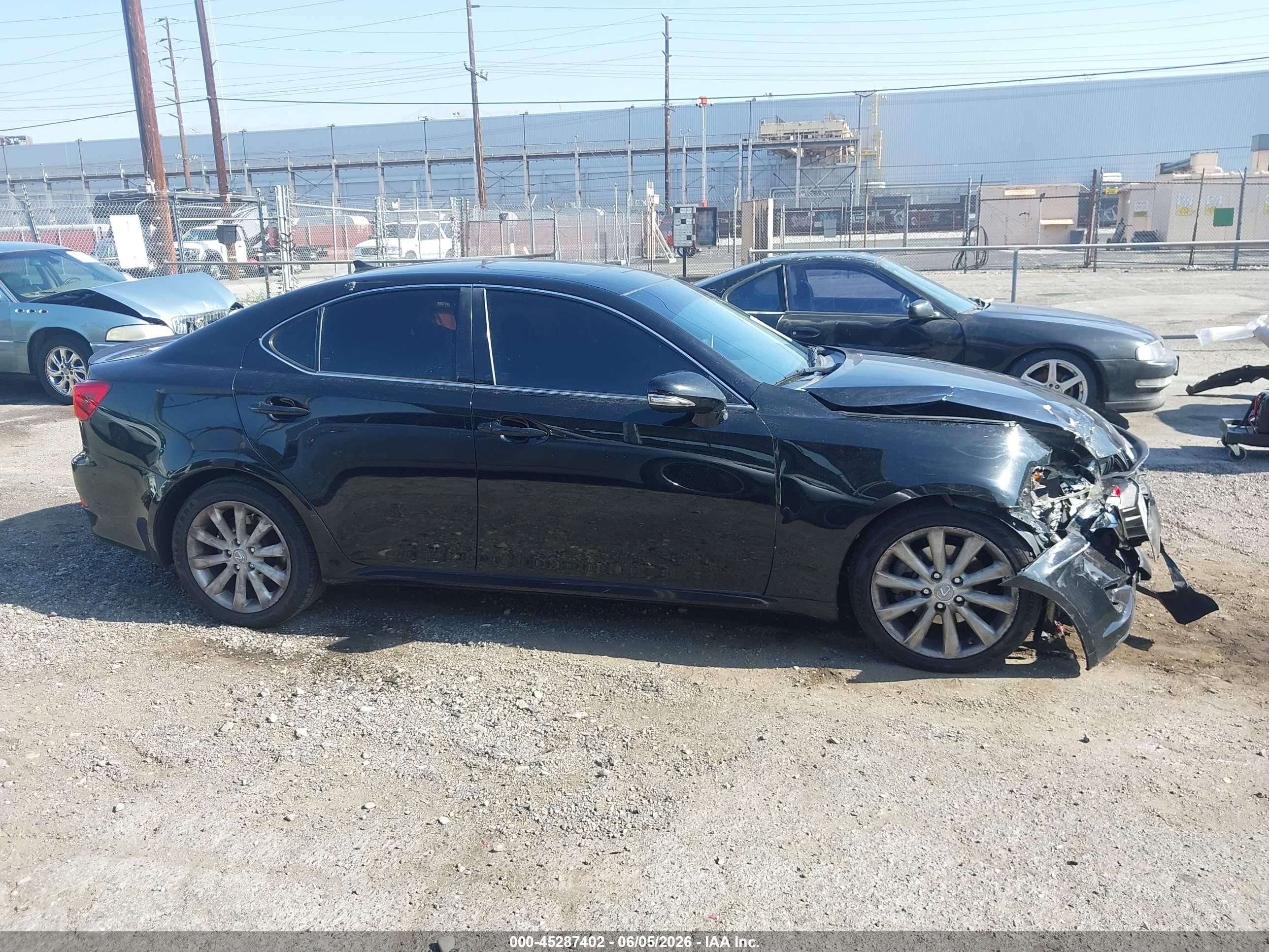 2010 Lexus Is 250 Black vin: JTHBF5C2XA5126001