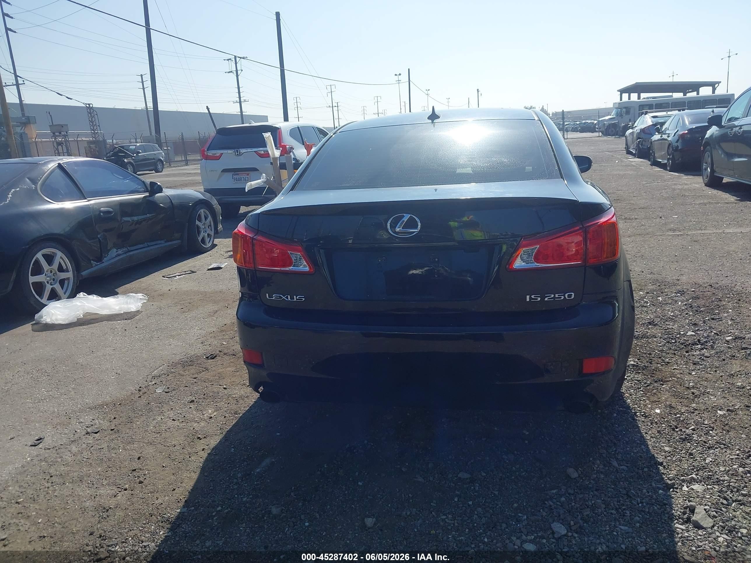 2010 Lexus Is 250 Black vin: JTHBF5C2XA5126001