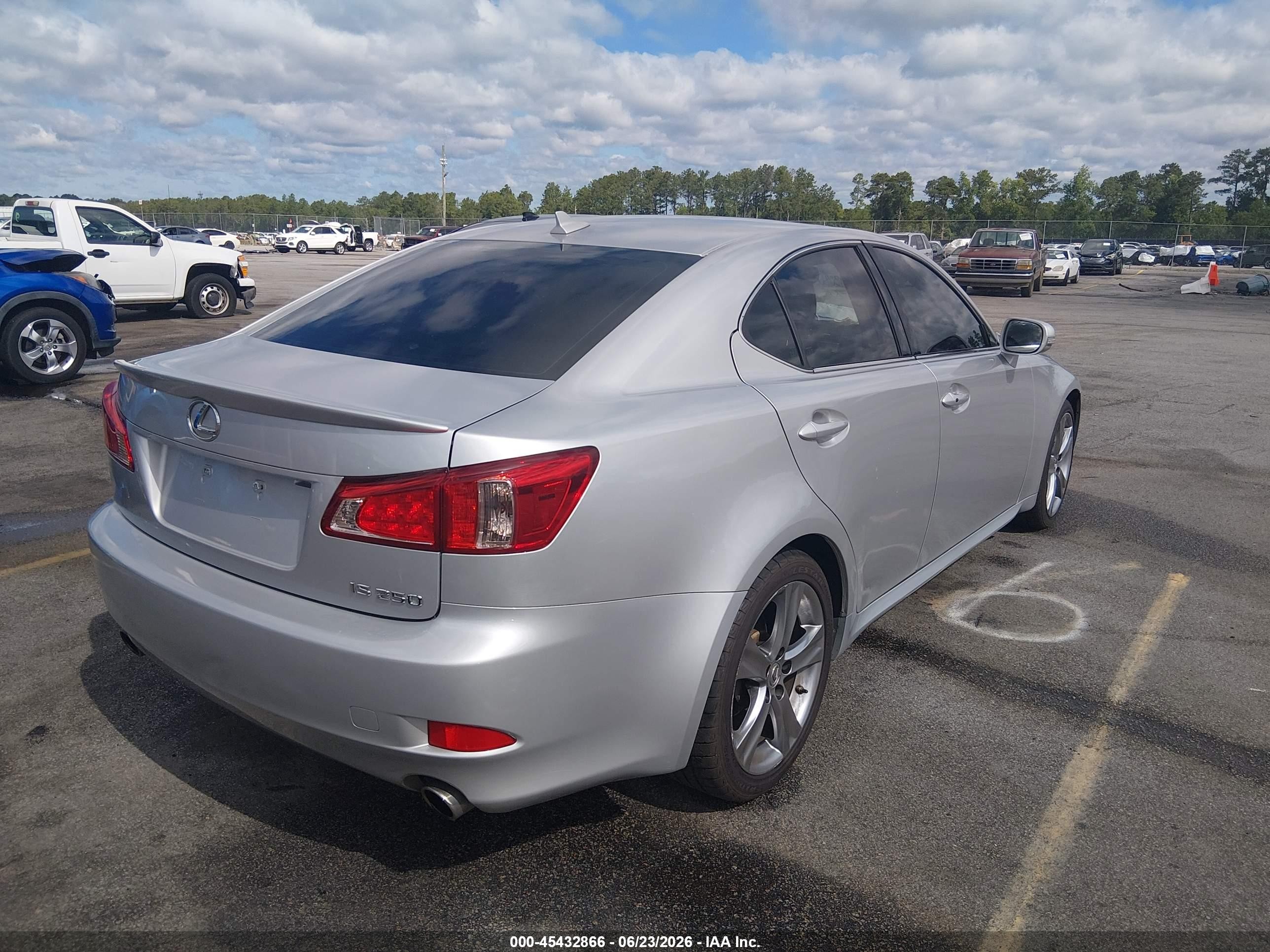 2011 Lexus Is 250   Silver vin: JTHBF5C2XB5131216
