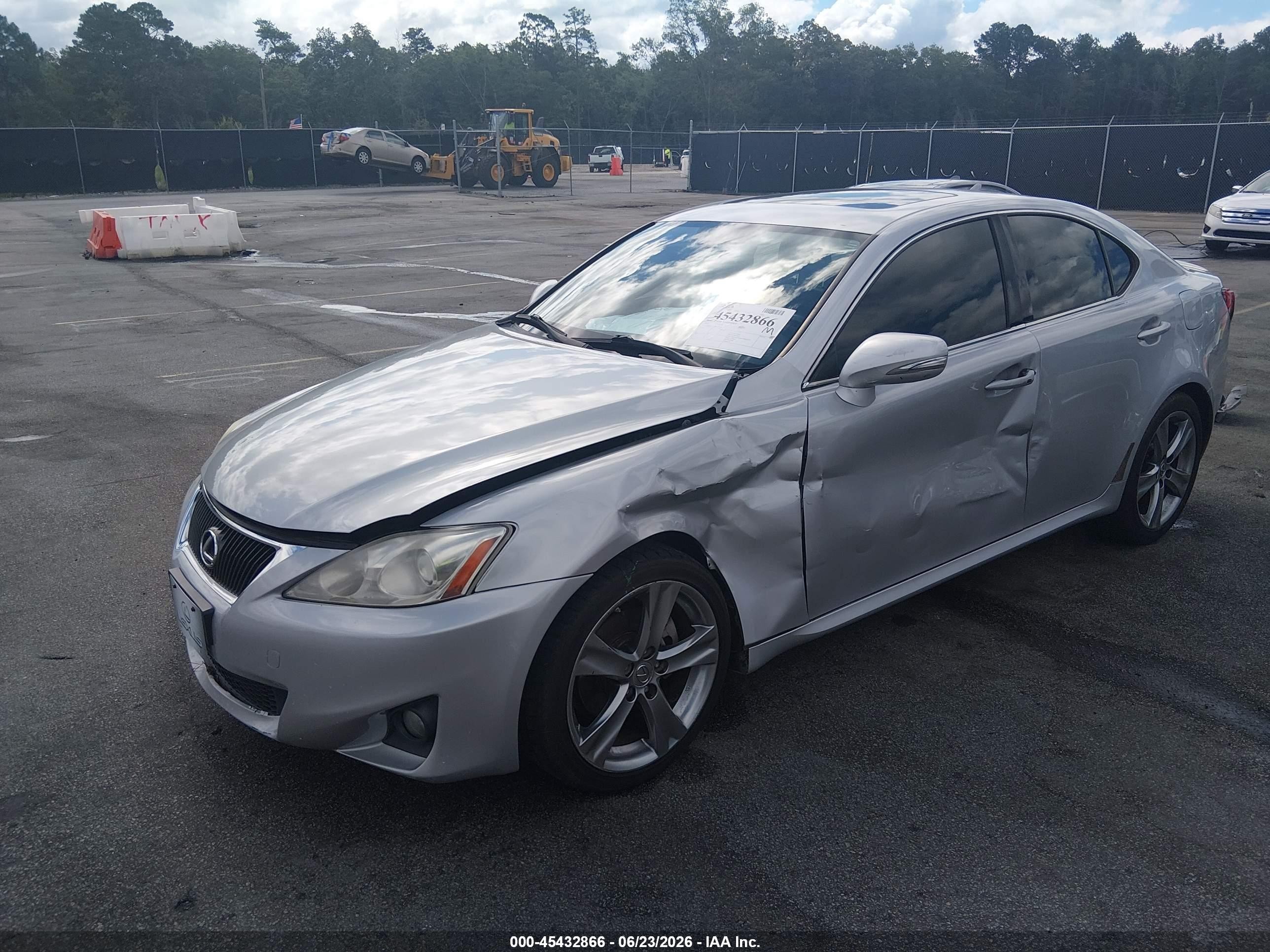 2011 Lexus Is 250   Silver vin: JTHBF5C2XB5131216
