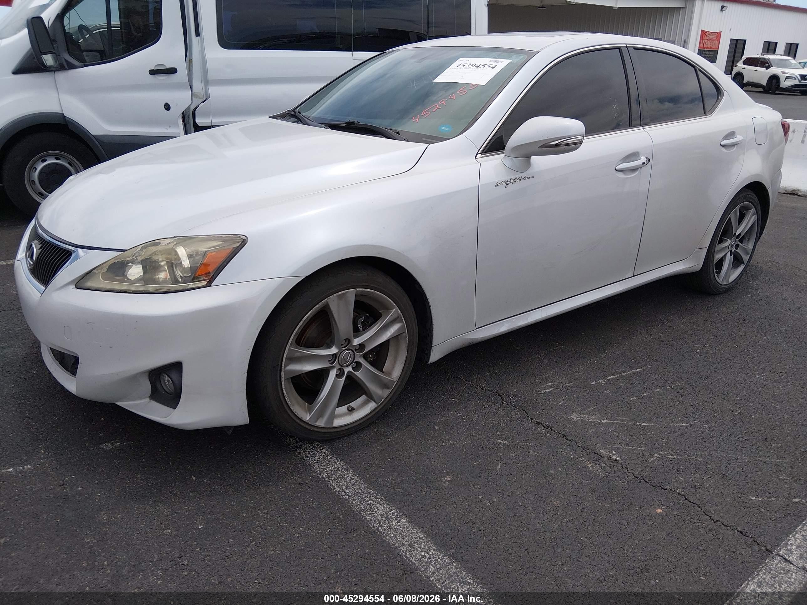 2011 Lexus Is 250   White vin: JTHBF5C2XB5138053