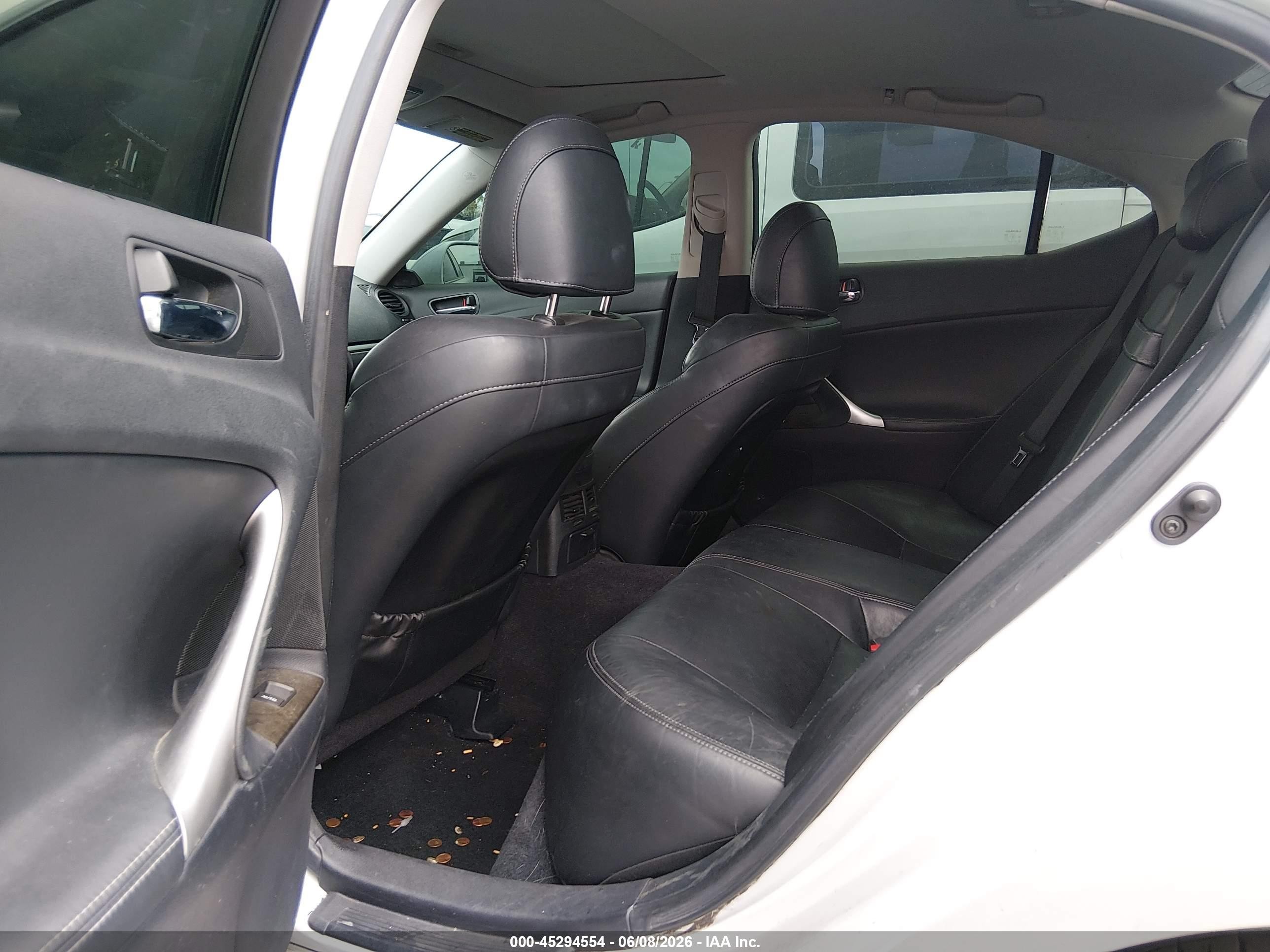 2011 Lexus Is 250   White vin: JTHBF5C2XB5138053