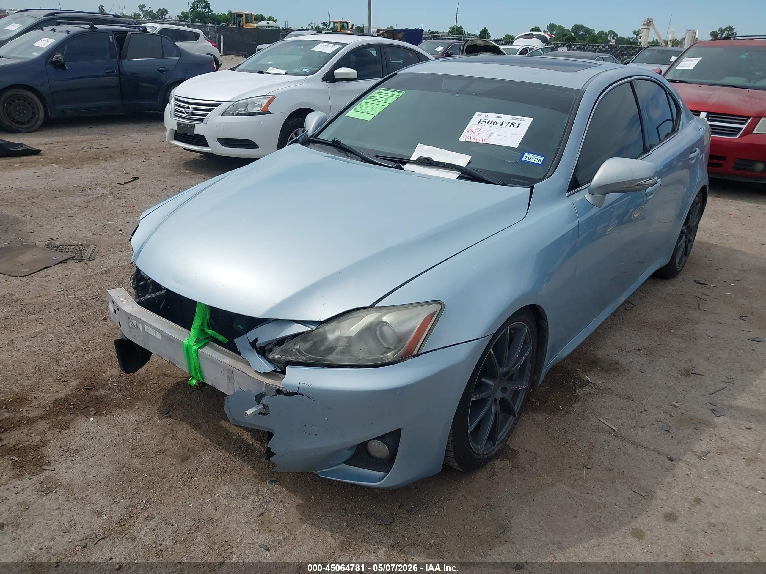 2011 Lexus Is 250 Blue vin: JTHBF5C2XB5141390
