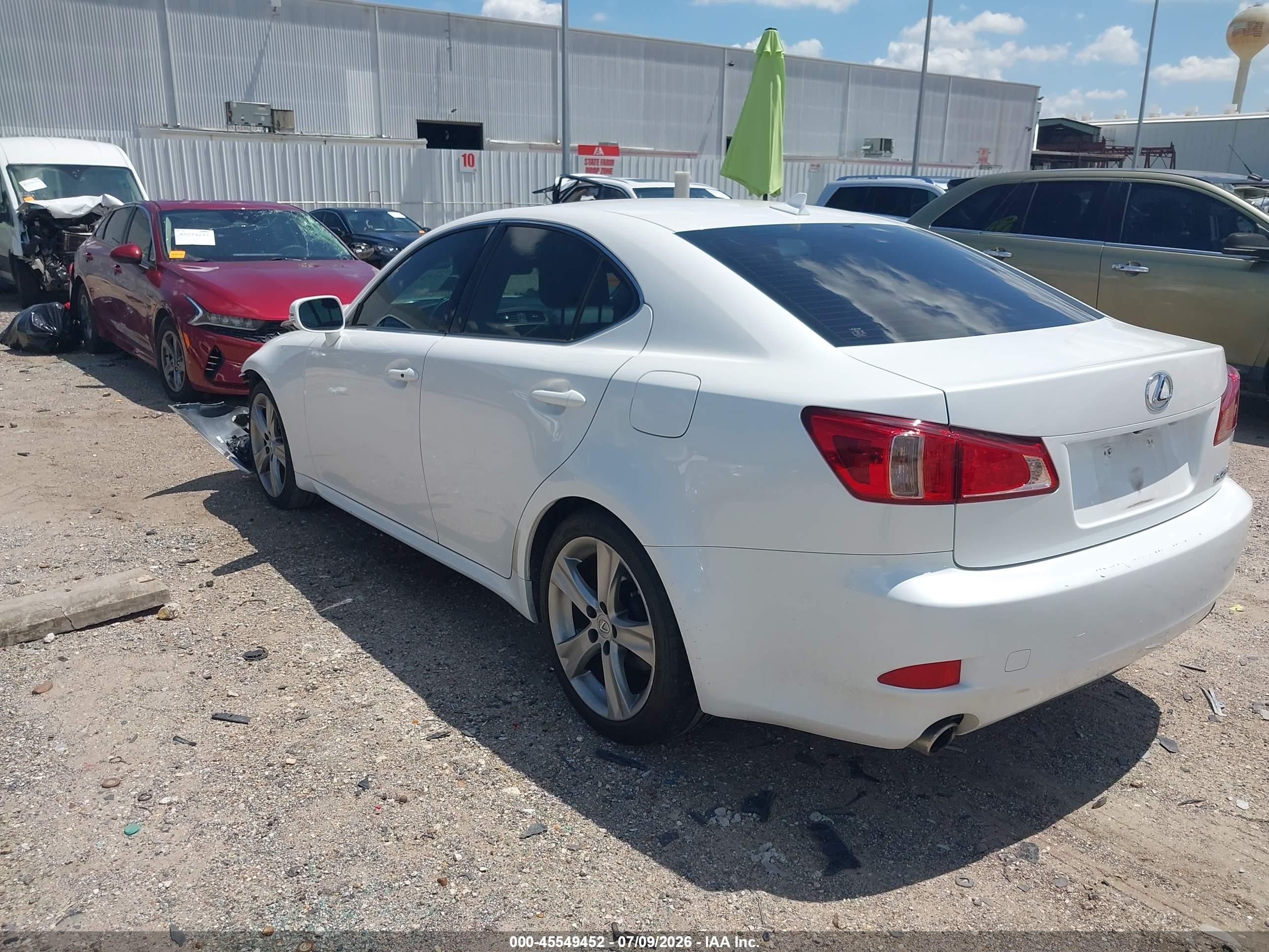 2012 Lexus Is 250   Белый vin: JTHBF5C2XC5173693