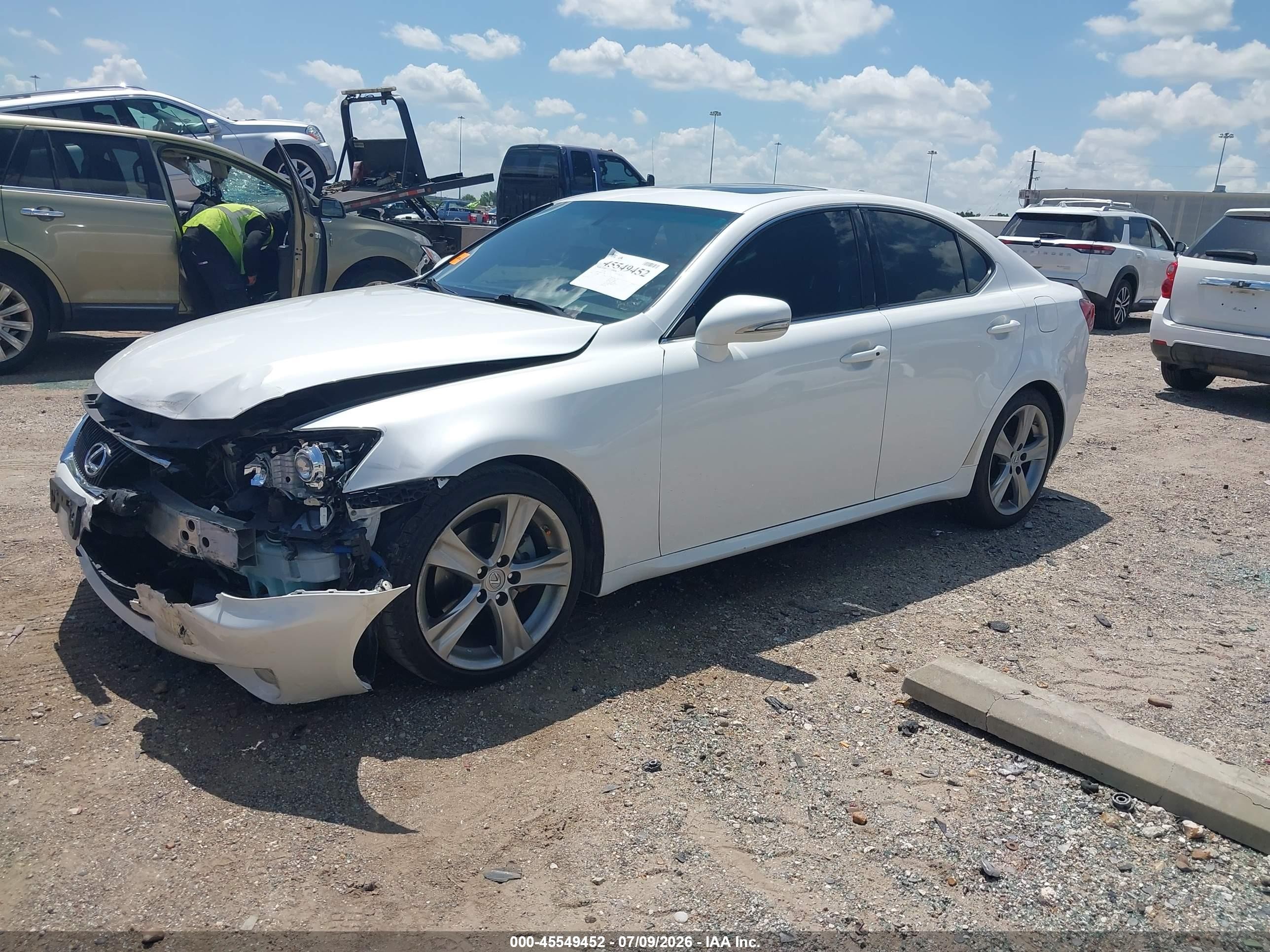 2012 Lexus Is 250   Белый vin: JTHBF5C2XC5173693