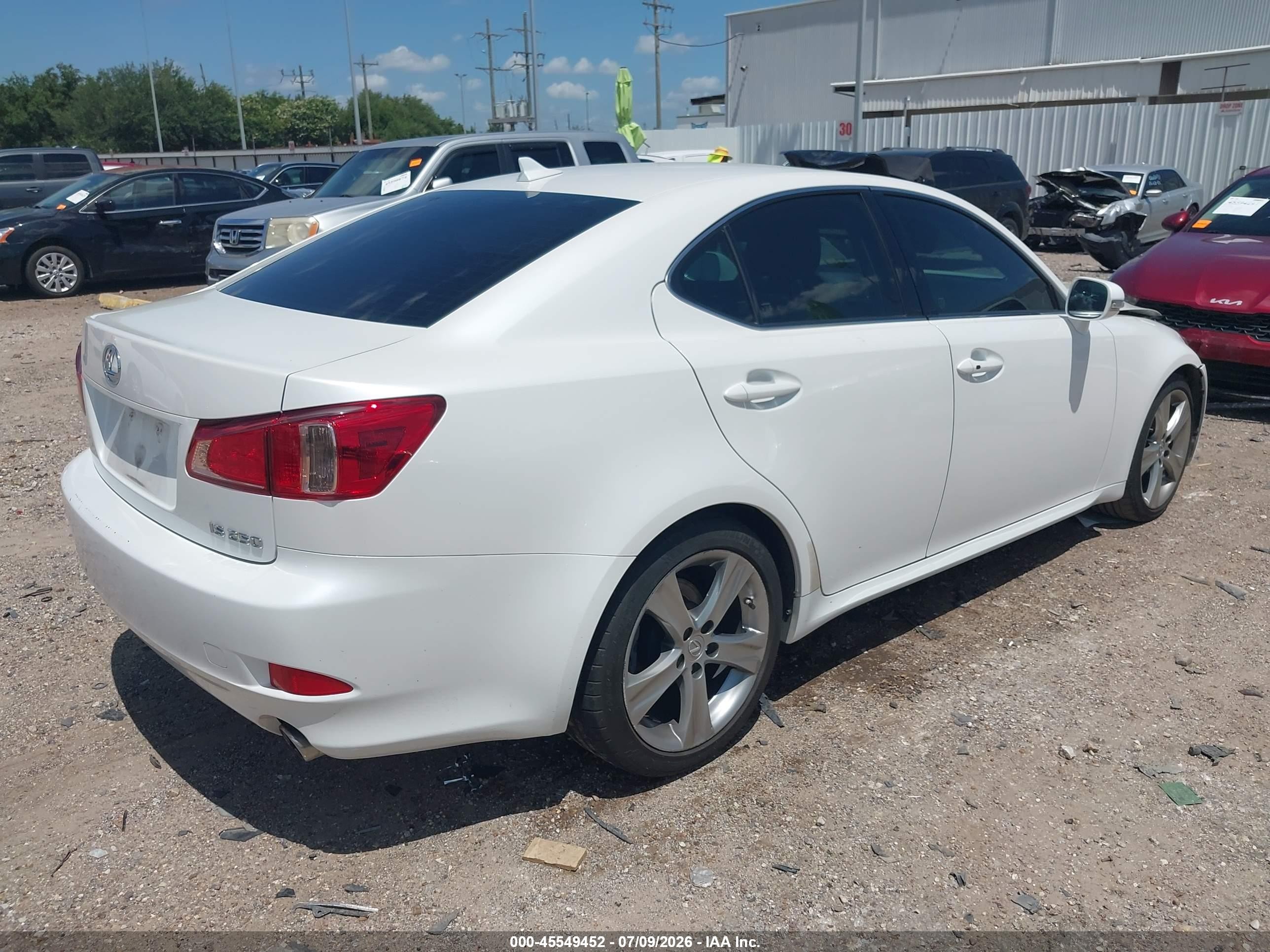 2012 Lexus Is 250   Белый vin: JTHBF5C2XC5173693