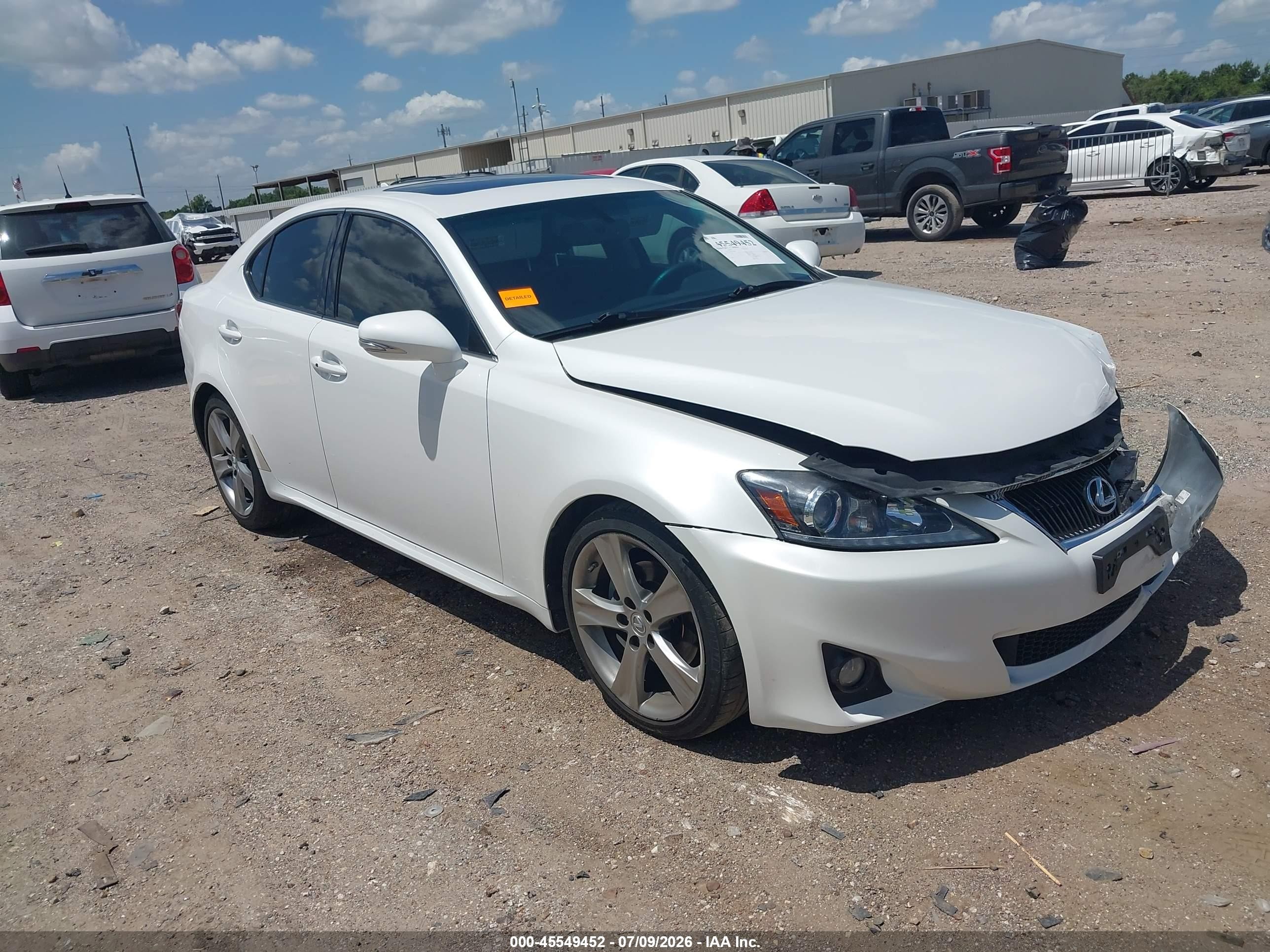 2012 Lexus Is 250   Белый vin: JTHBF5C2XC5173693