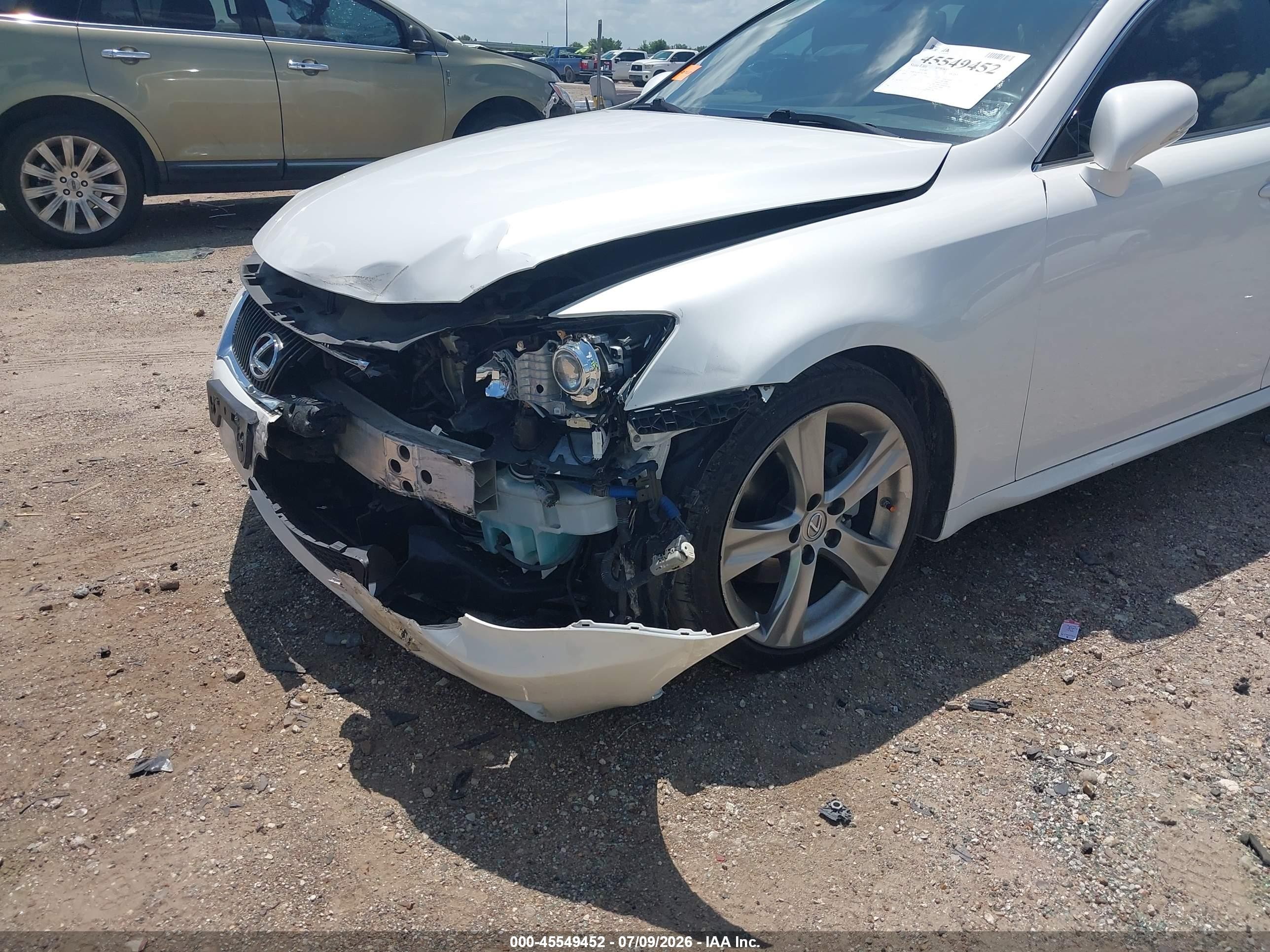 2012 Lexus Is 250   Белый vin: JTHBF5C2XC5173693