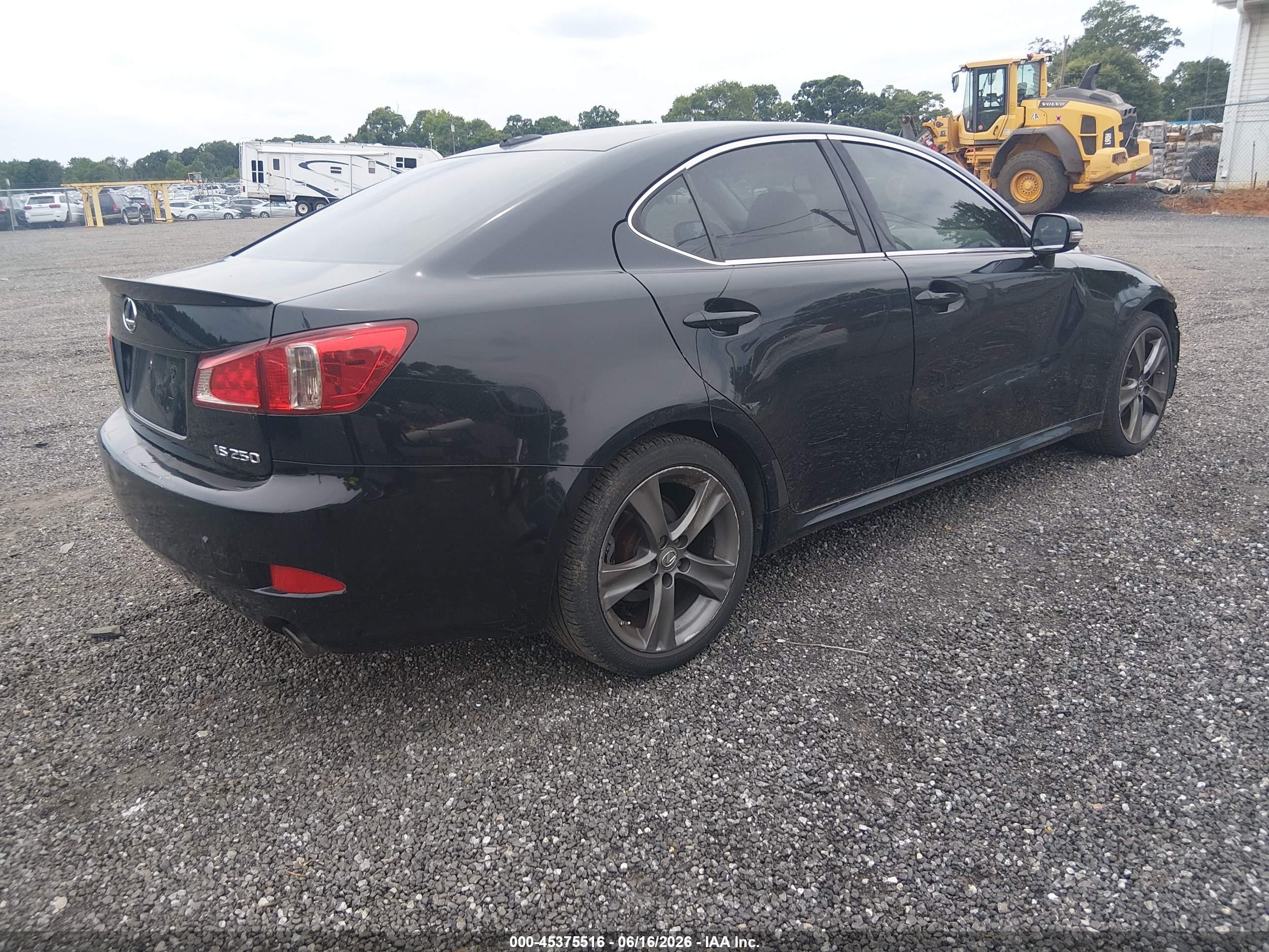 2012 Lexus Is 250   Black vin: JTHBF5C2XC5180644