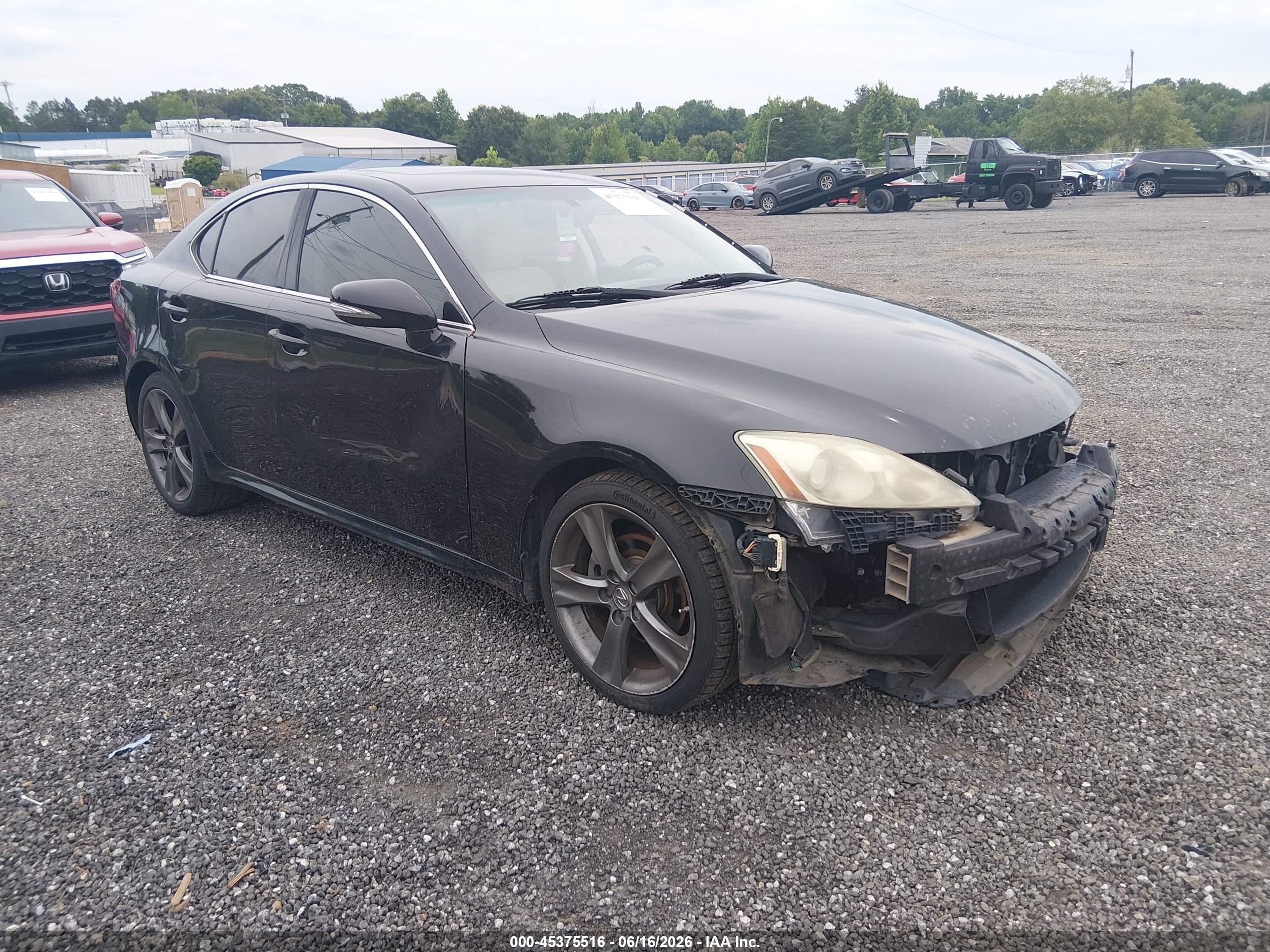 2012 Lexus Is 250   Black vin: JTHBF5C2XC5180644